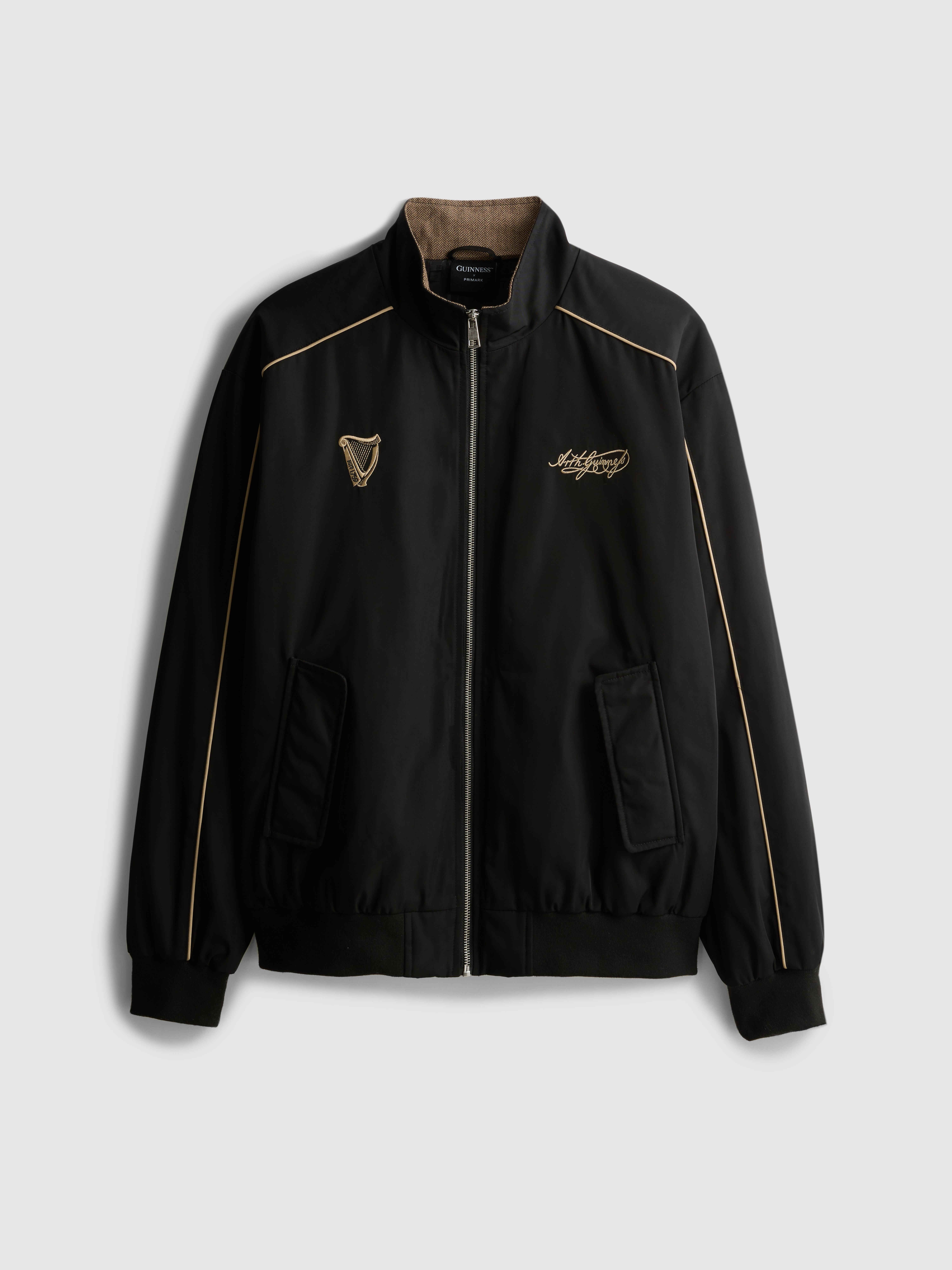 Guinness Embroidered Zip-Up Jacket