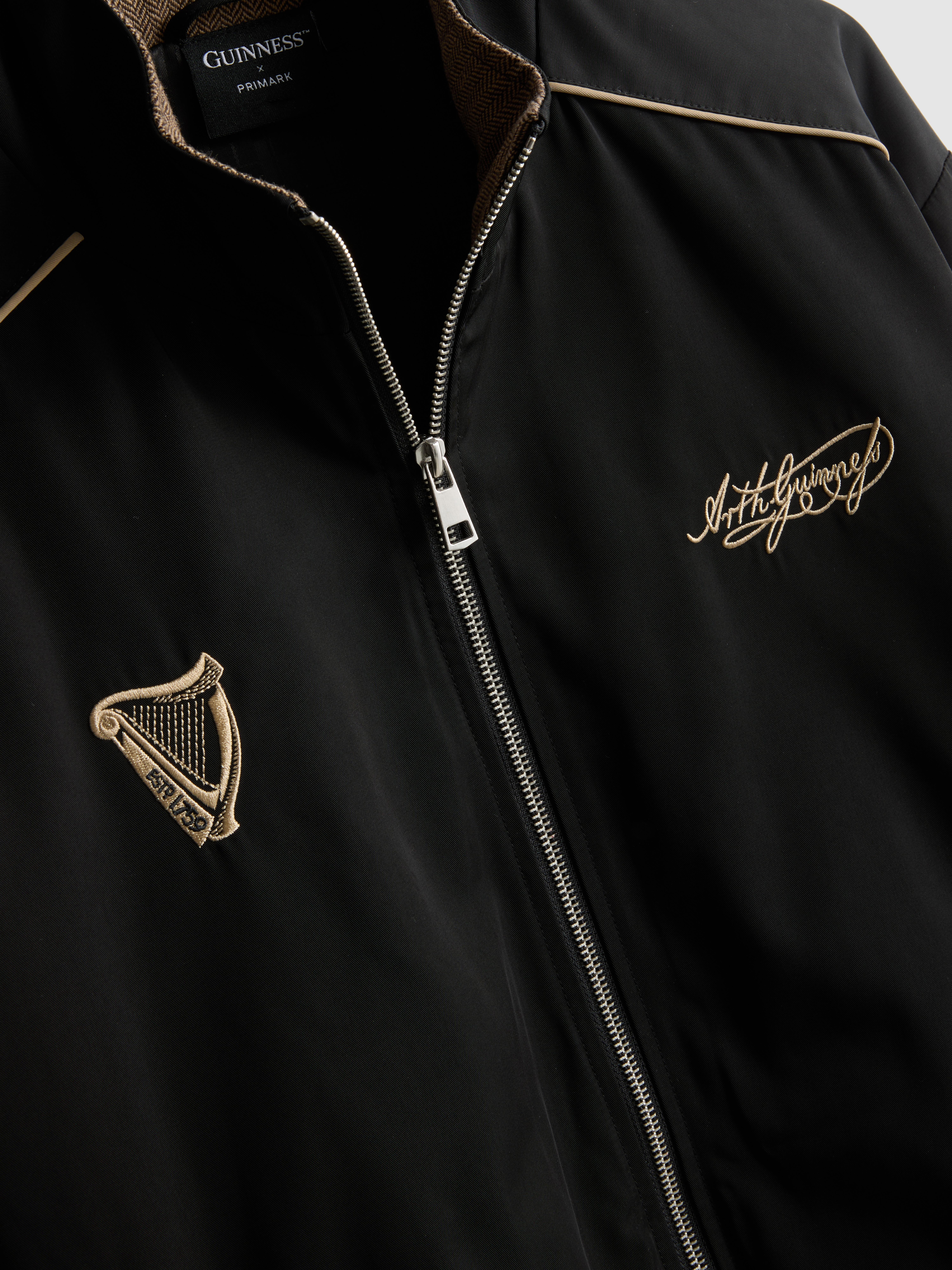 Guinness Embroidered Zip-Up Jacket
