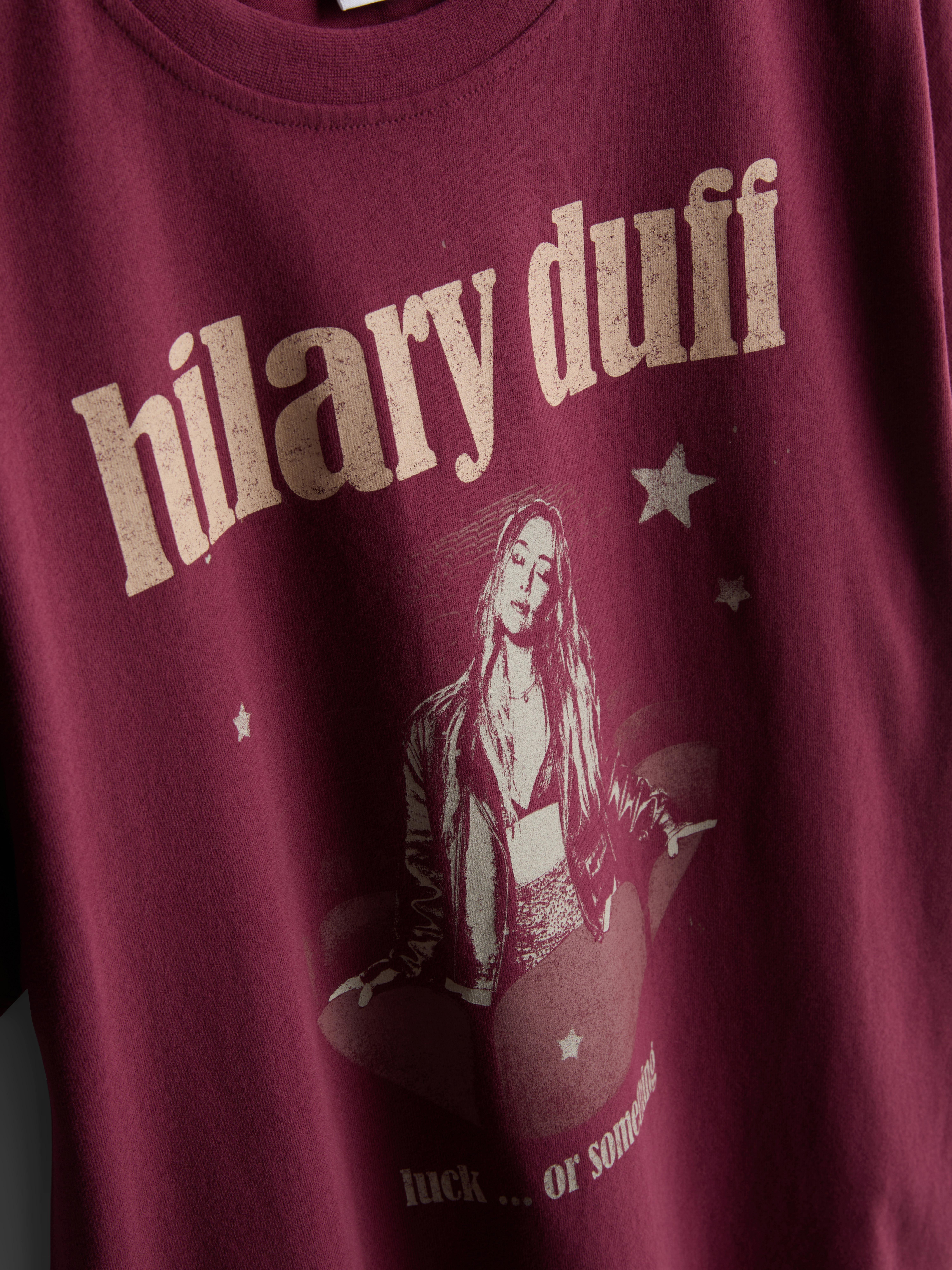 Hilary Duff Pure Cotton Graphic Tee