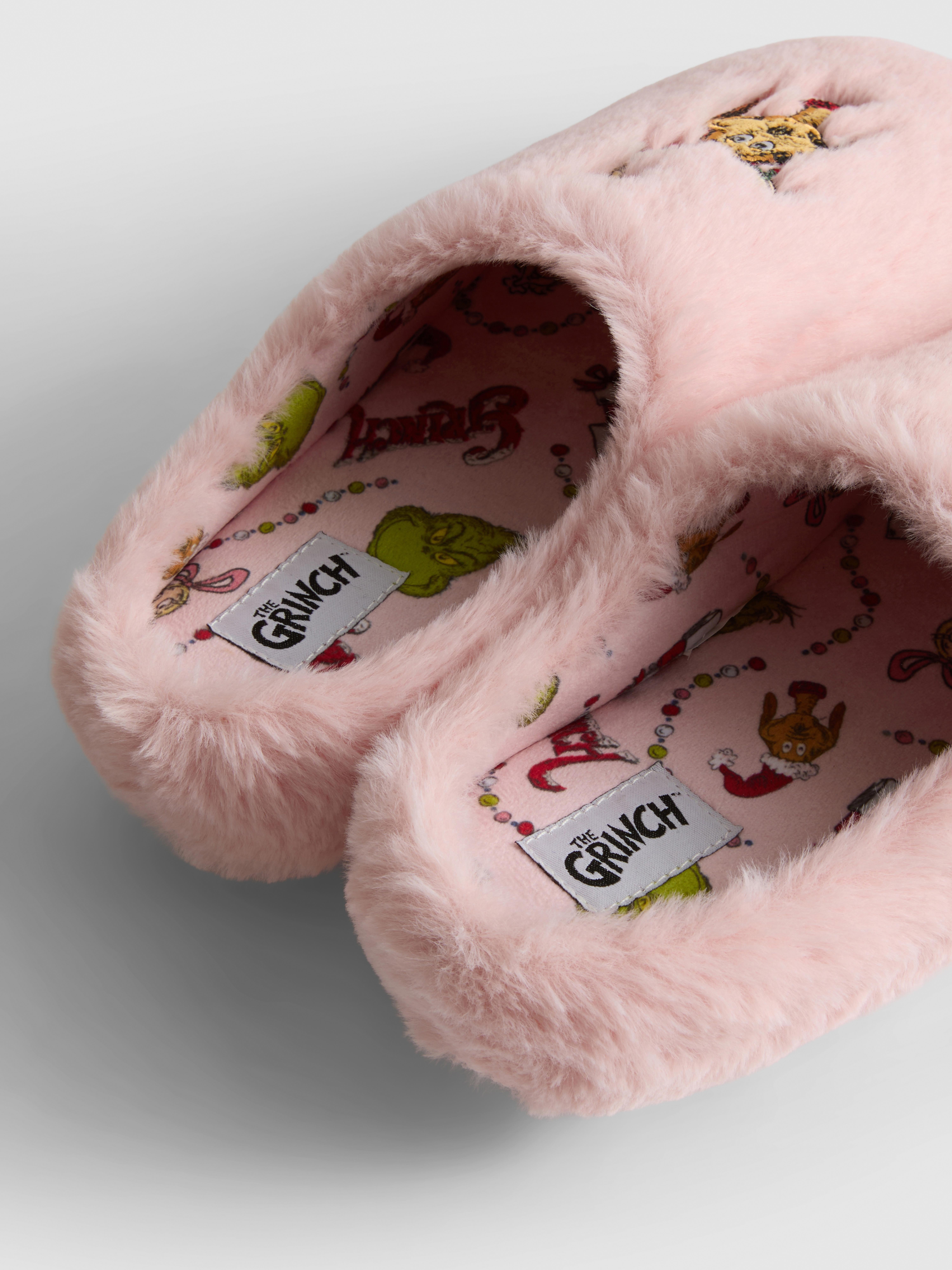 The Grinch Pink Mule Slippers