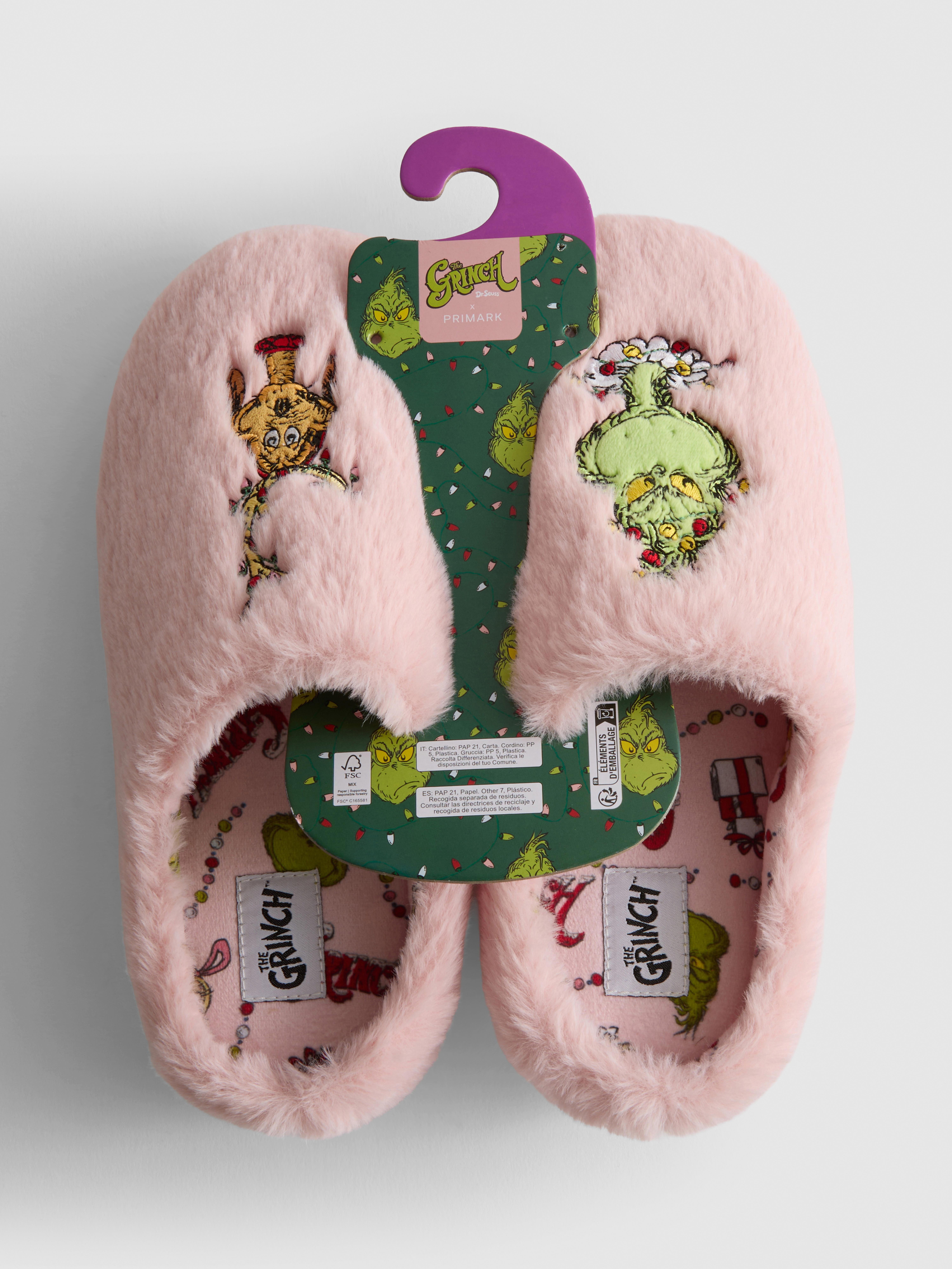 The Grinch Pink Mule Slippers