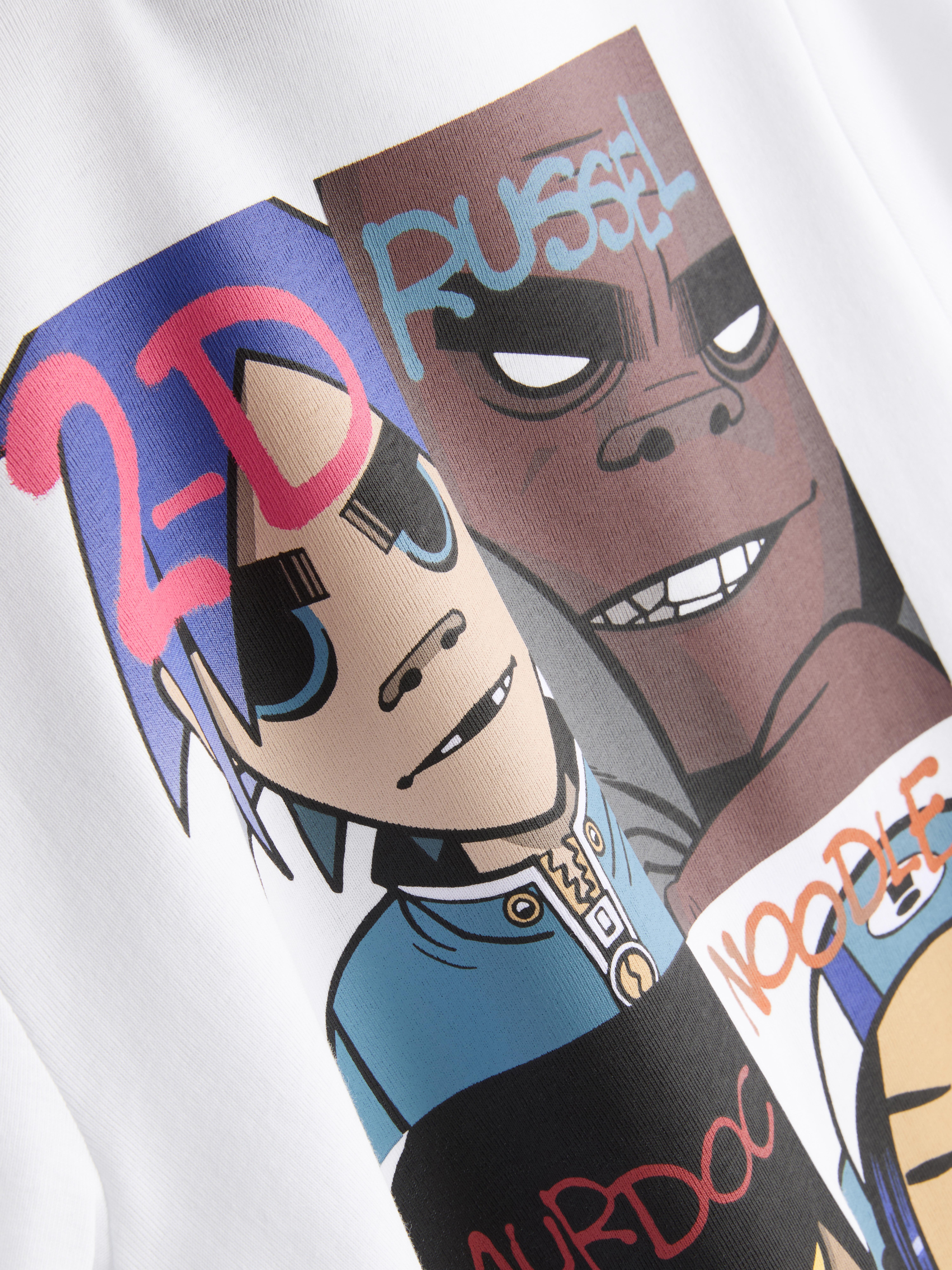 Gorillaz Longline Graphic Baby Tee