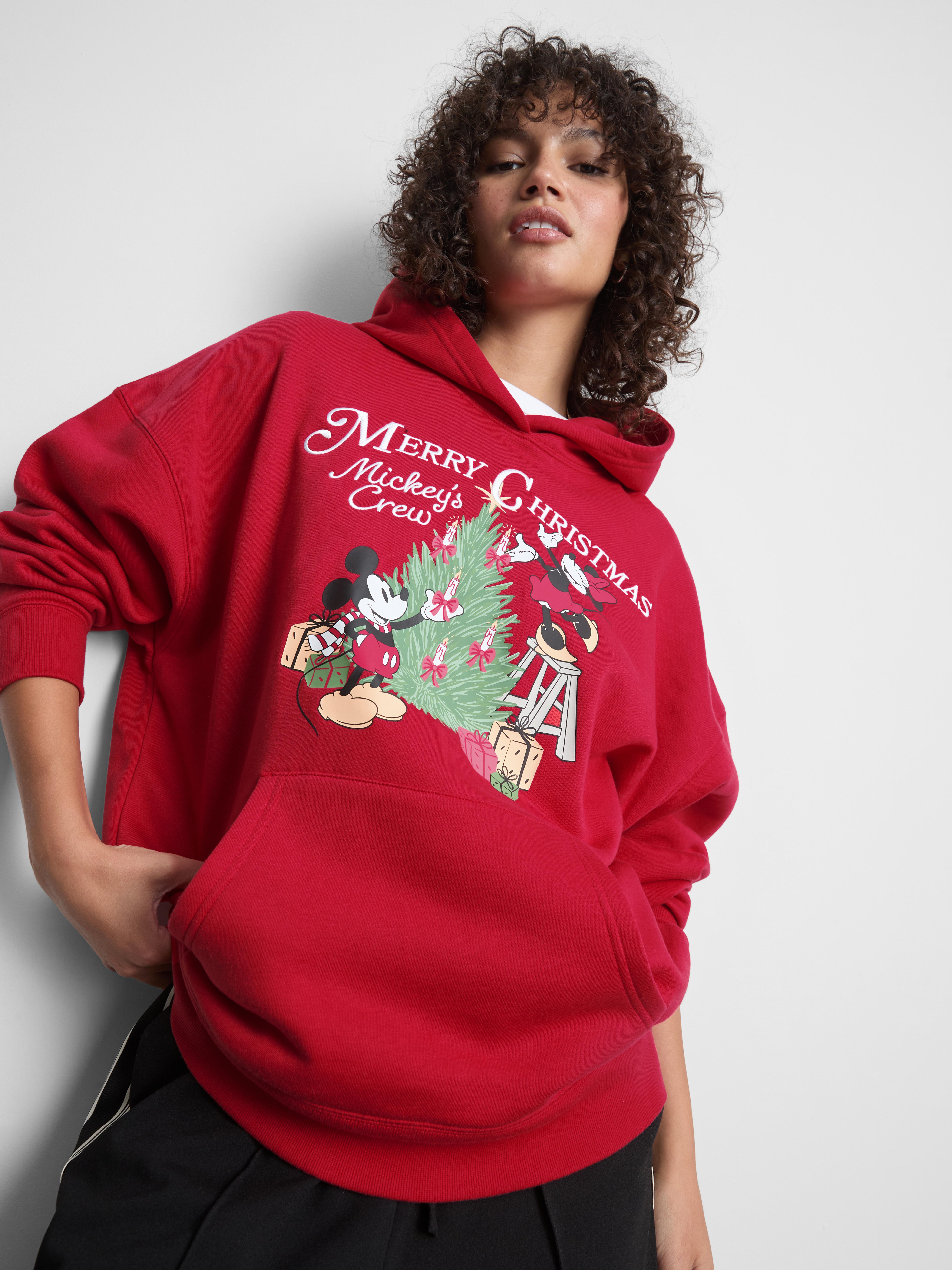 Disney's Mickey & Minnie Mouse Cotton Rich Christmas Hoodie