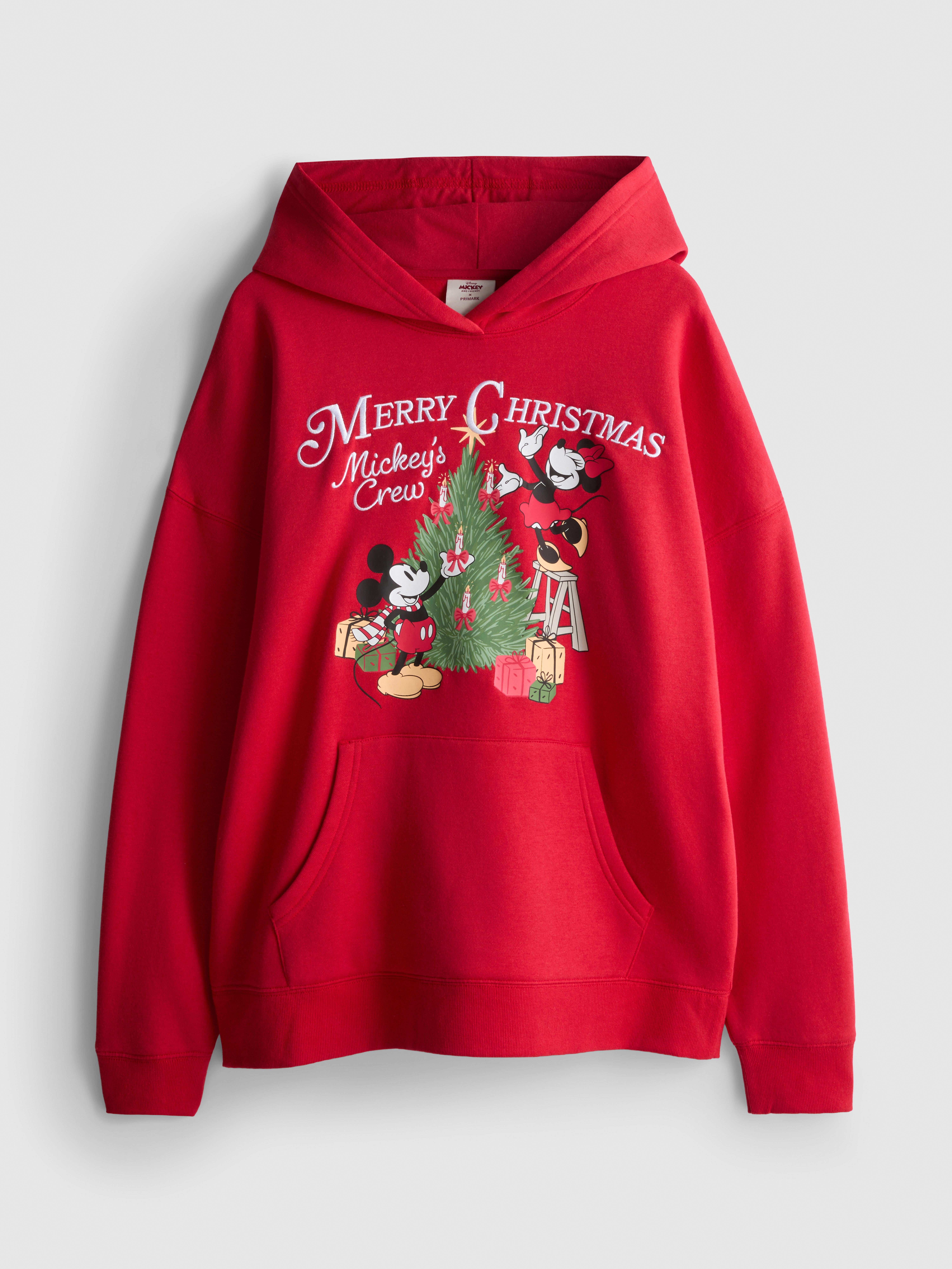 Disney's Mickey & Minnie Mouse Cotton Rich Christmas Hoodie