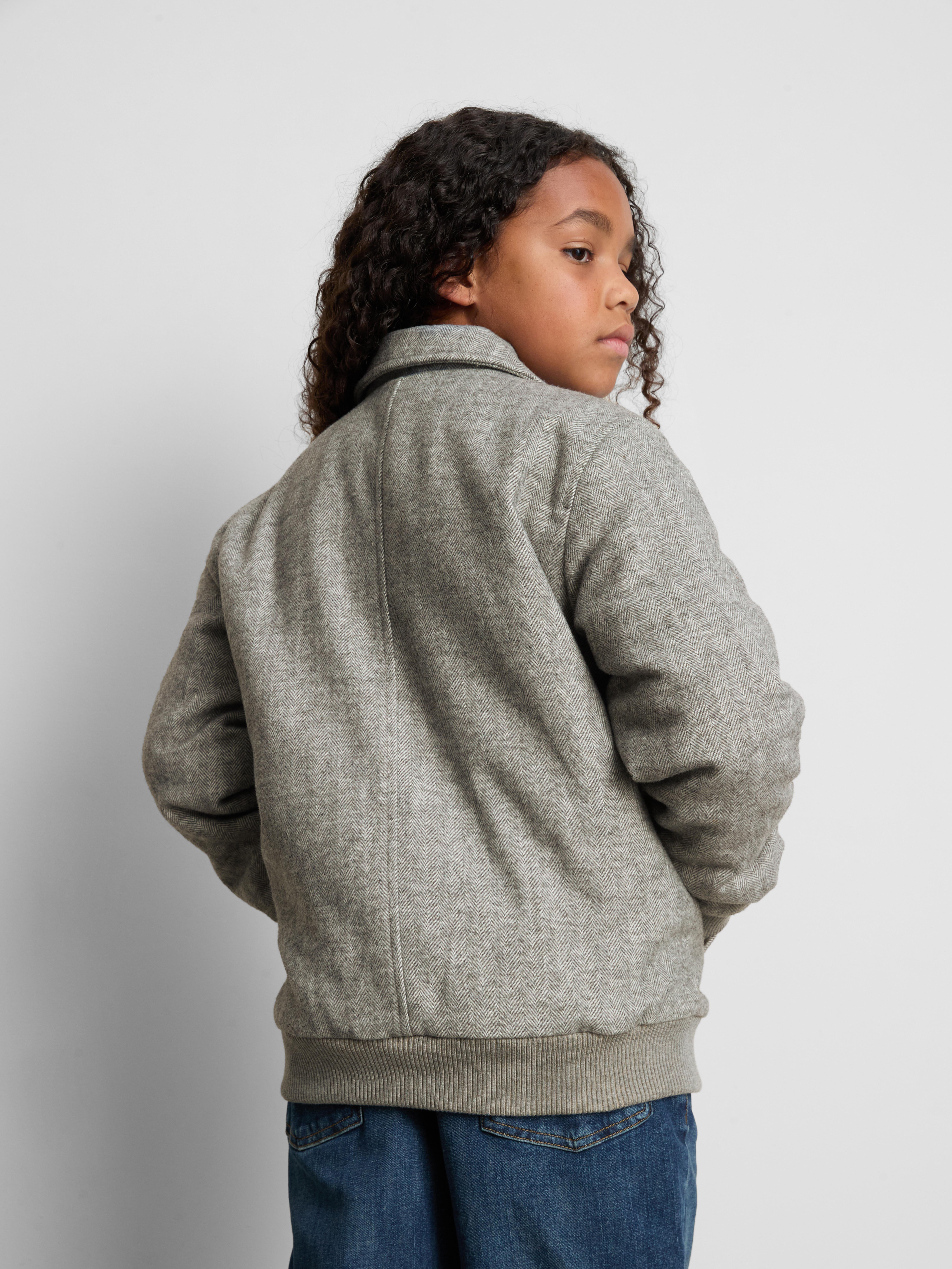 1-12yrs | The Edit Wool-Blend Zip-Up Bomber Jacket