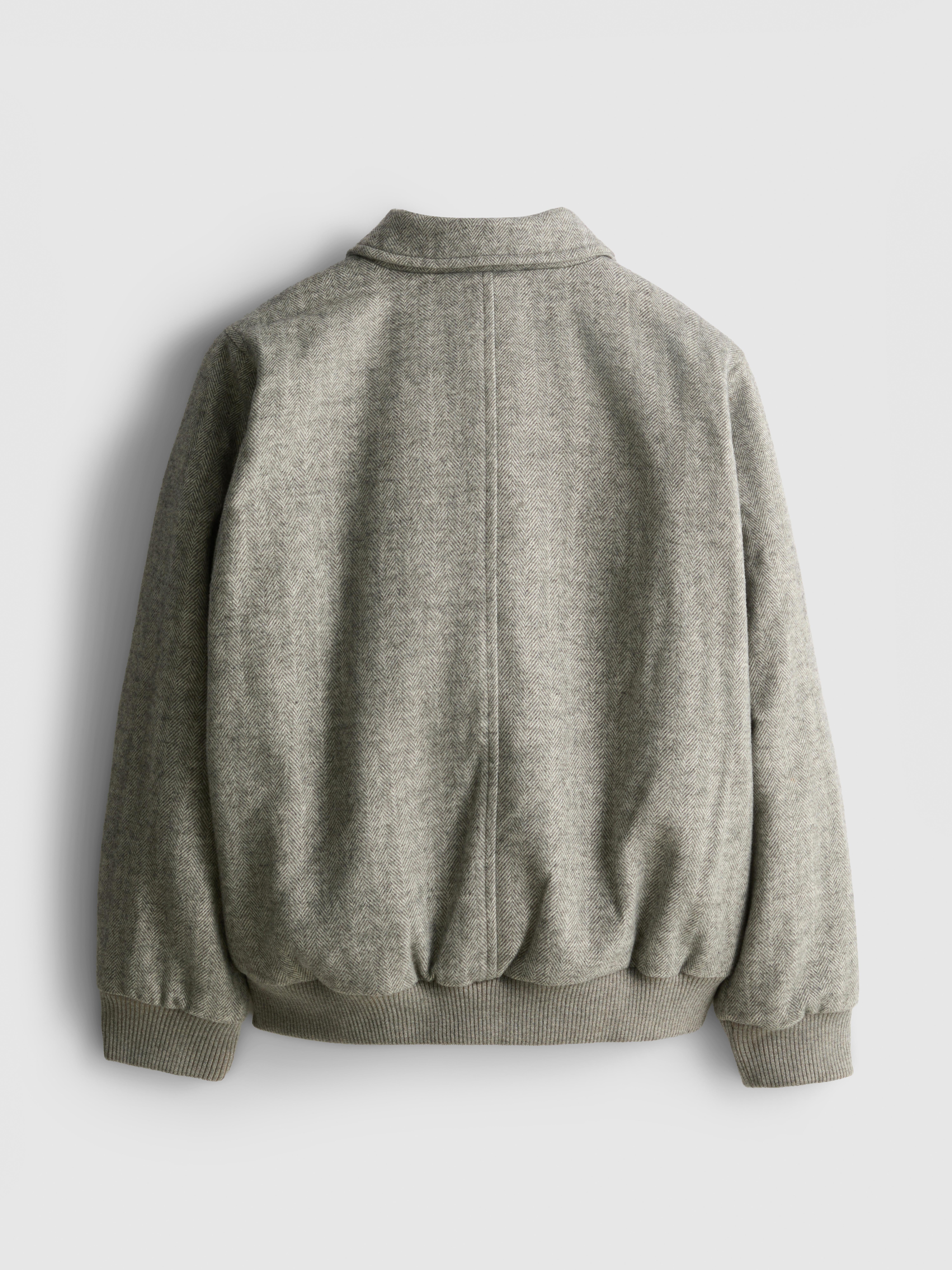 1-12yrs | The Edit Wool-Blend Zip-Up Bomber Jacket