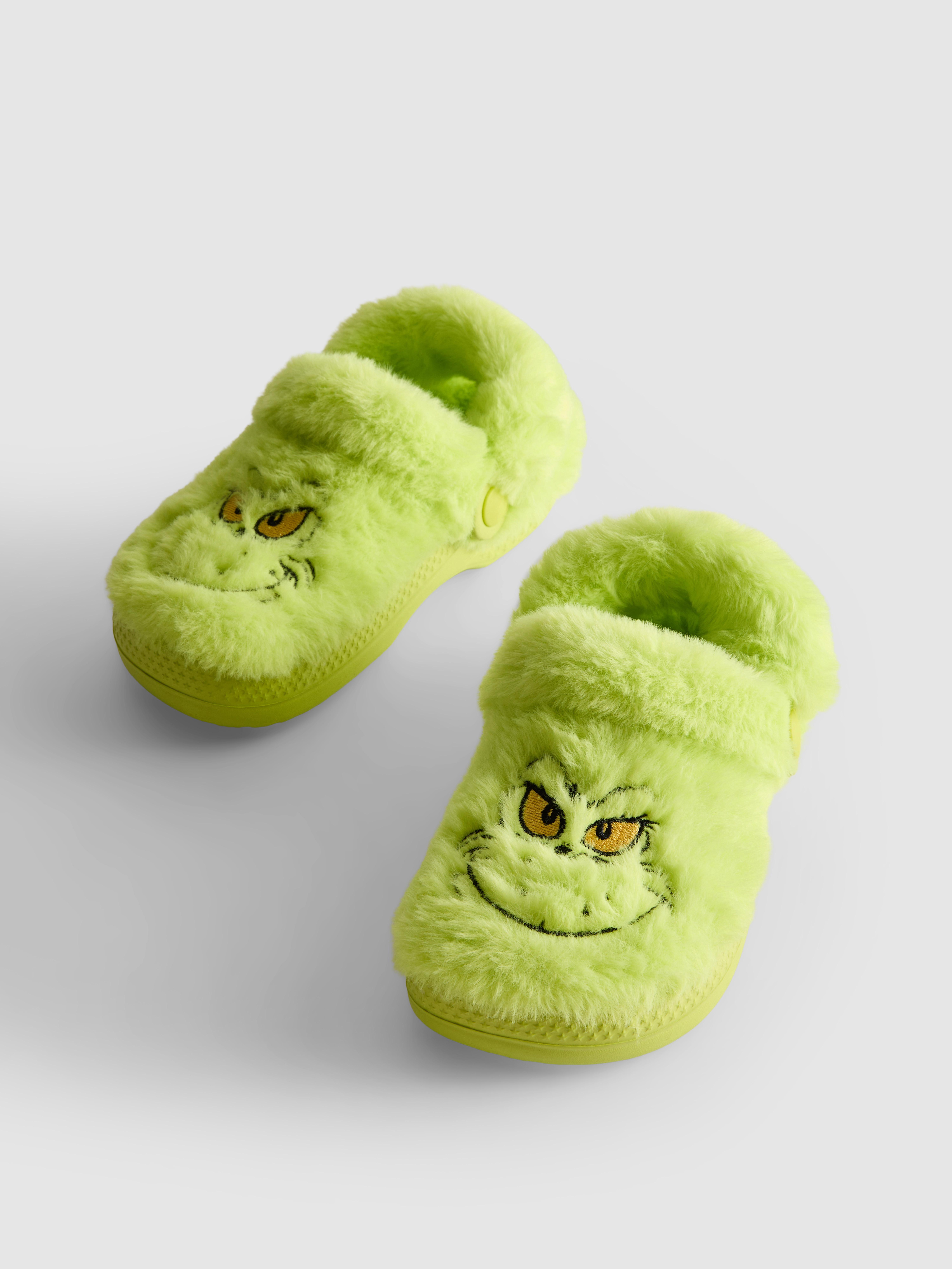 The Grinch Fluffy Clog Slippers