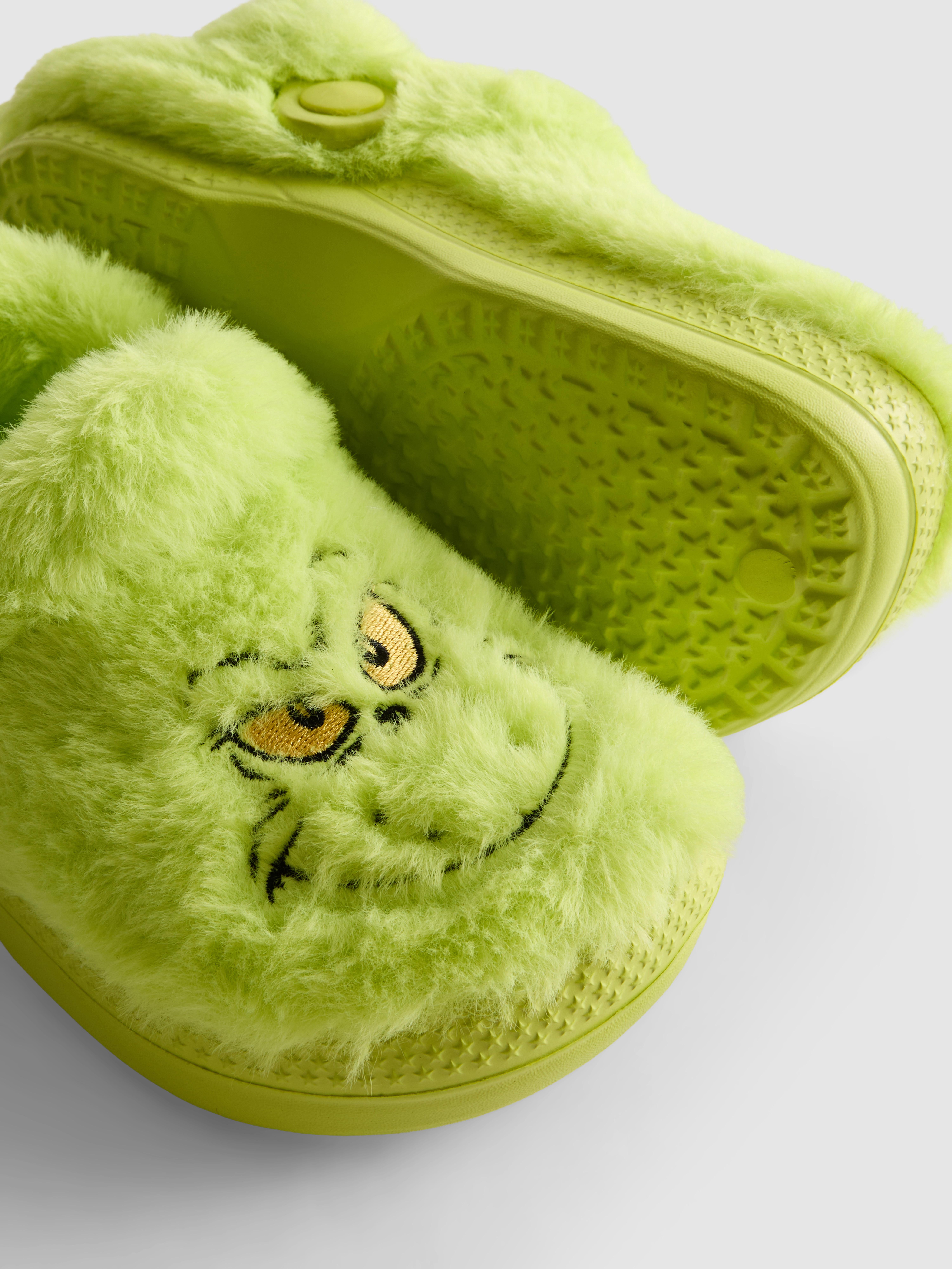 The Grinch Fluffy Clog Slippers