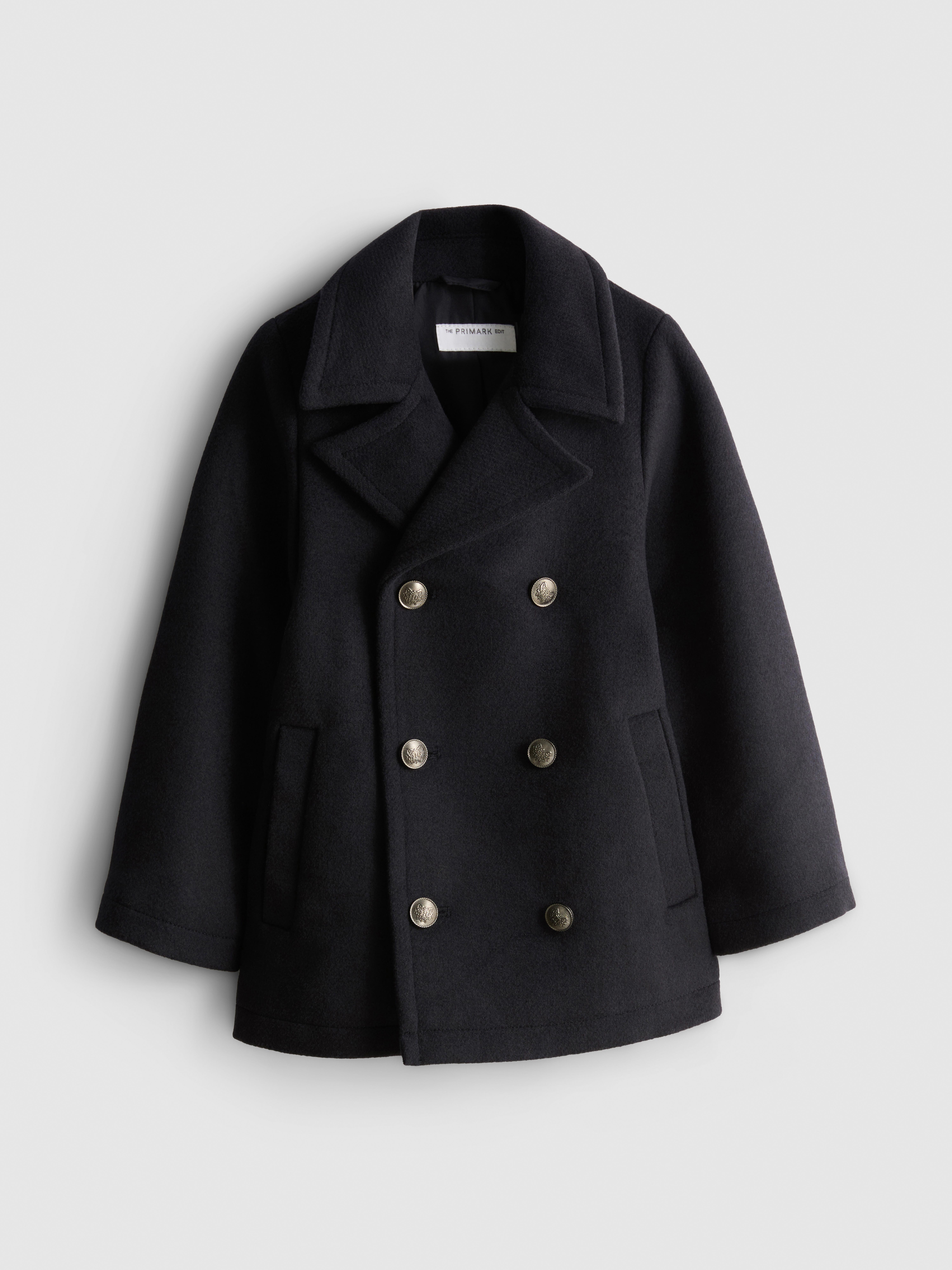 1-12yrs | The Edit Wool Blend Peacoat