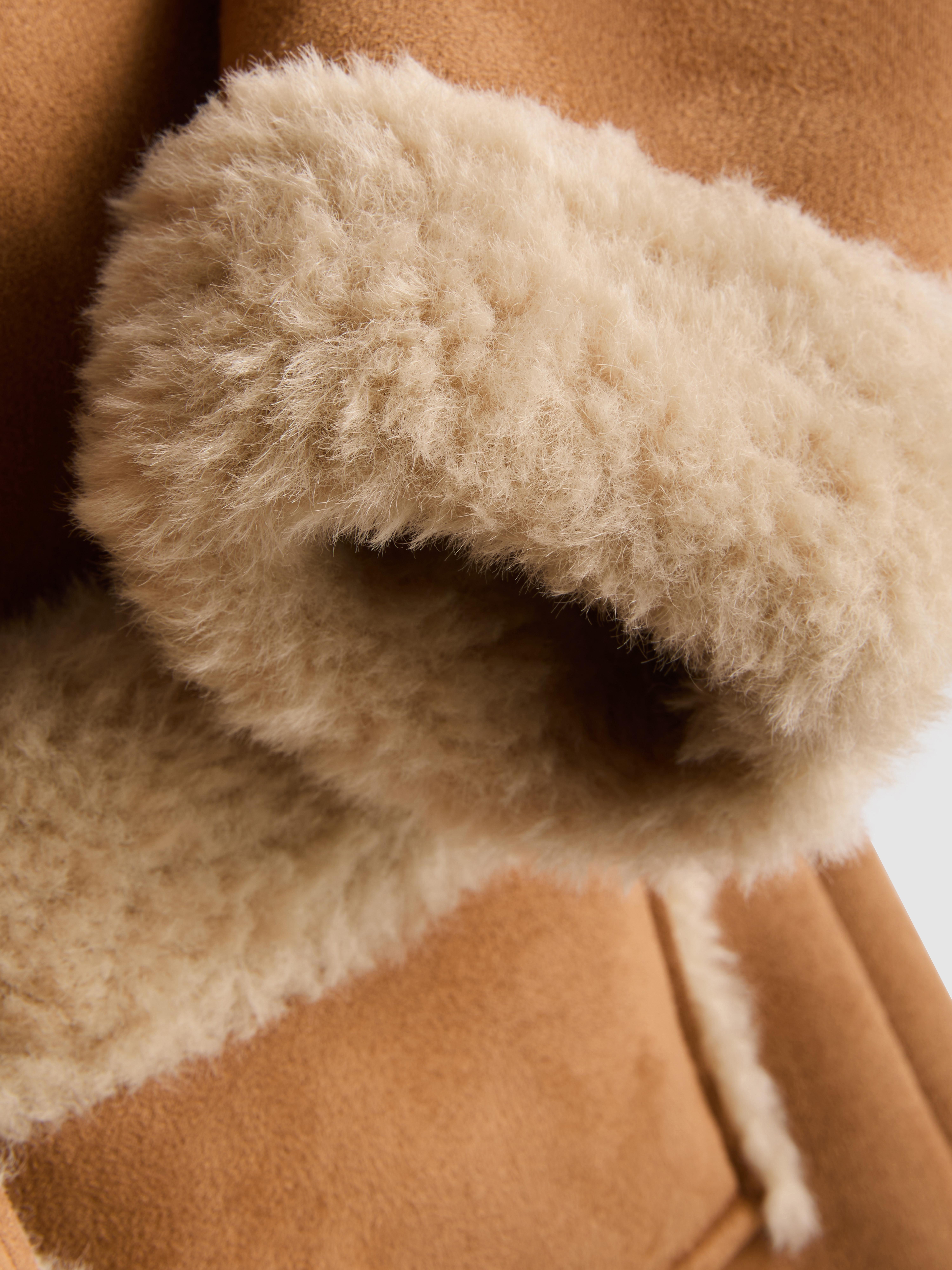 1-12yrs | The Edit Hooded Fleece Trim Jacket