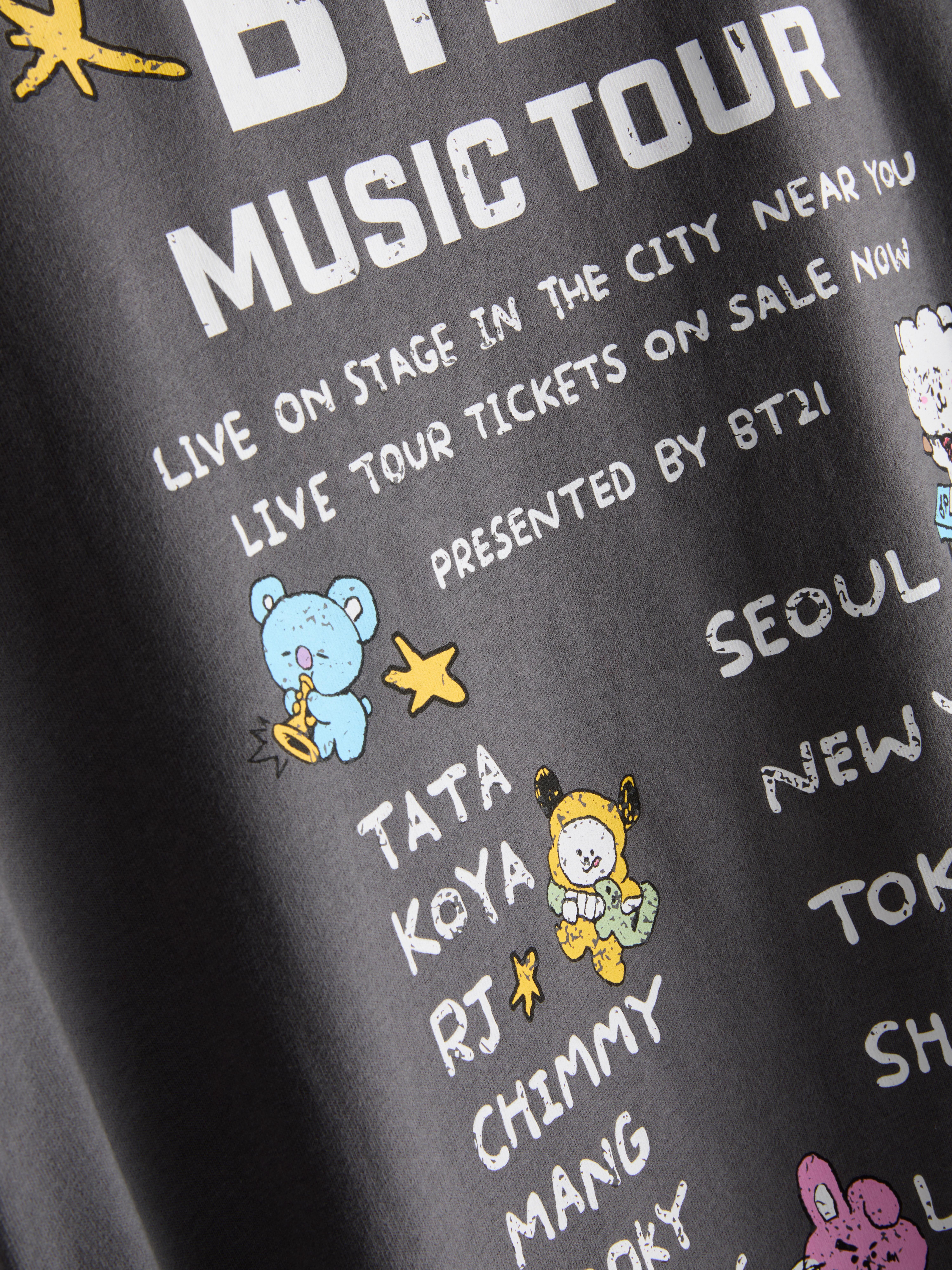 BT21 Pure Cotton Graphic Tour Tee