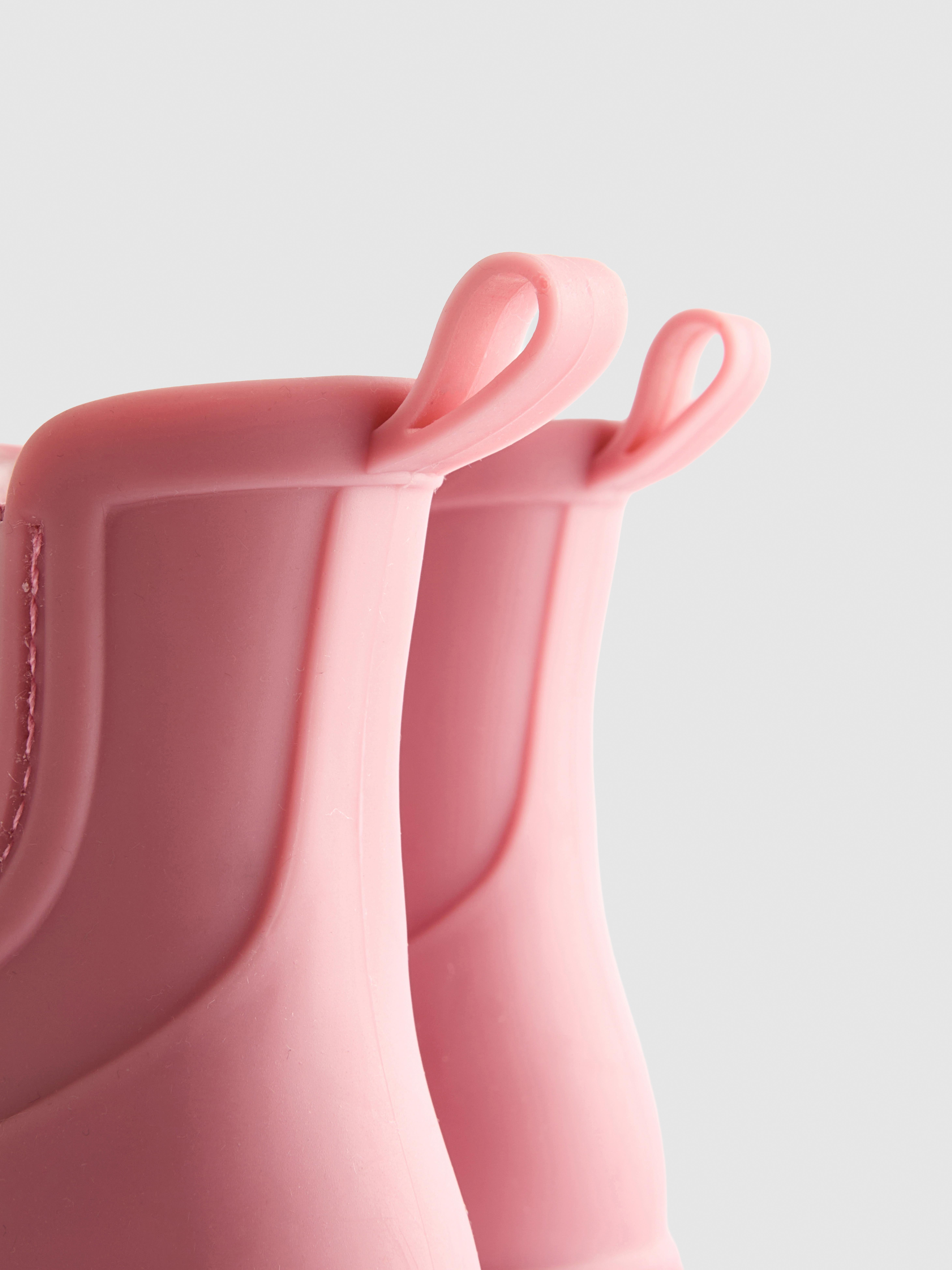 Chelsea-rubberlaarzen met imitatiebontvoering - Roze - Meisjes | Primark