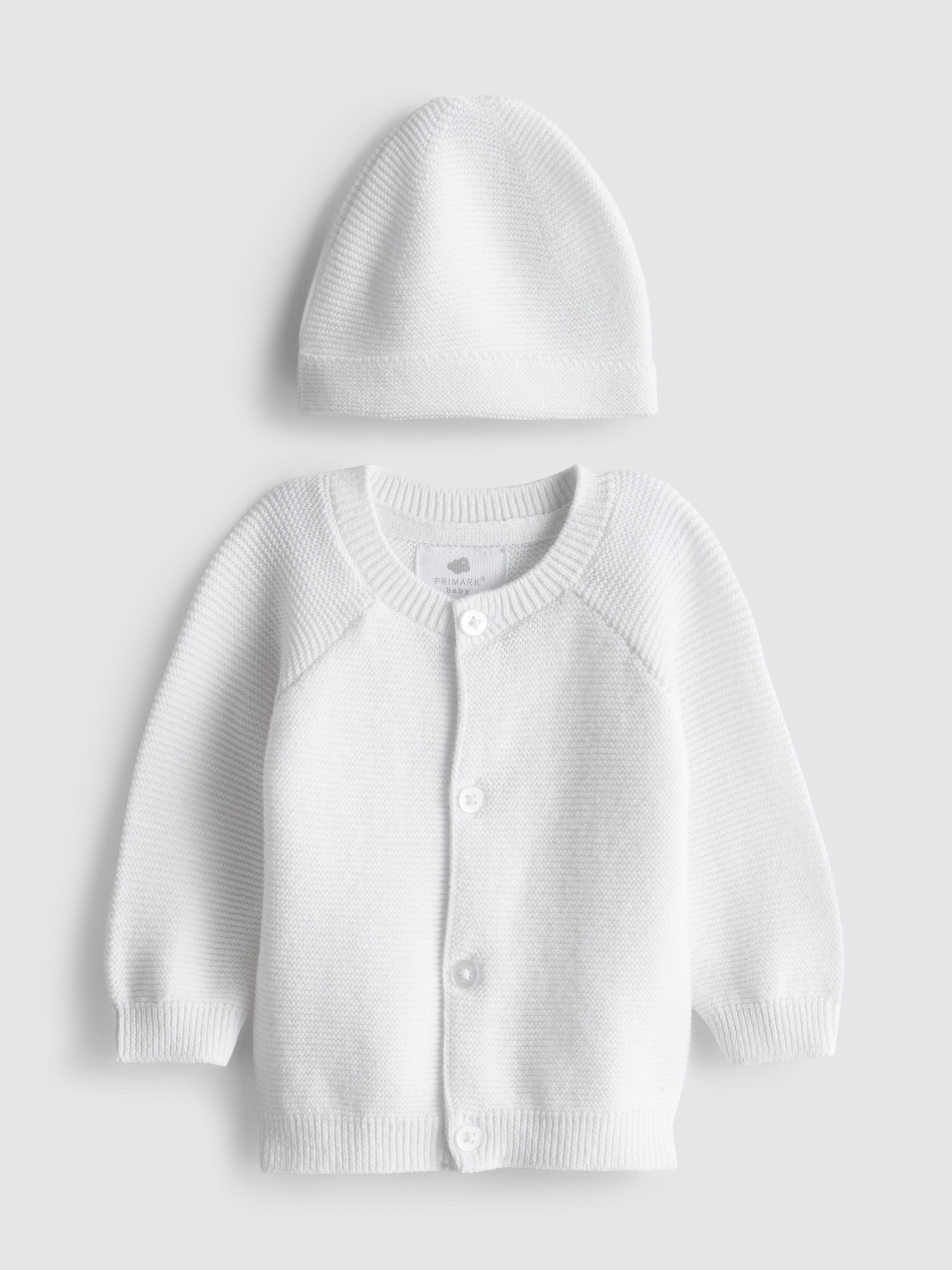 Katoenen vest en mutsje voor vroeggeboren baby's
