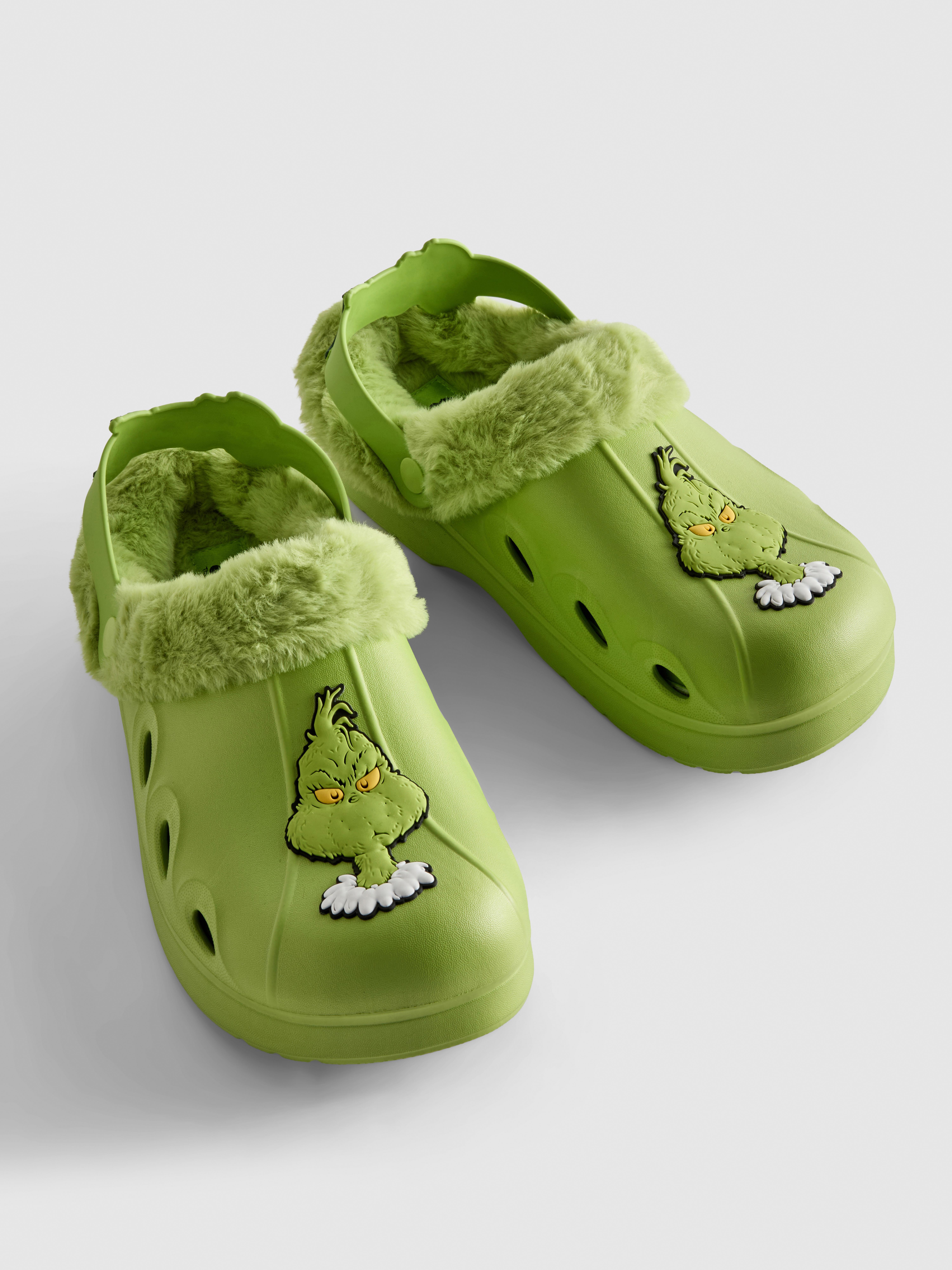 The Grinch Faux Fur Lined Clogs