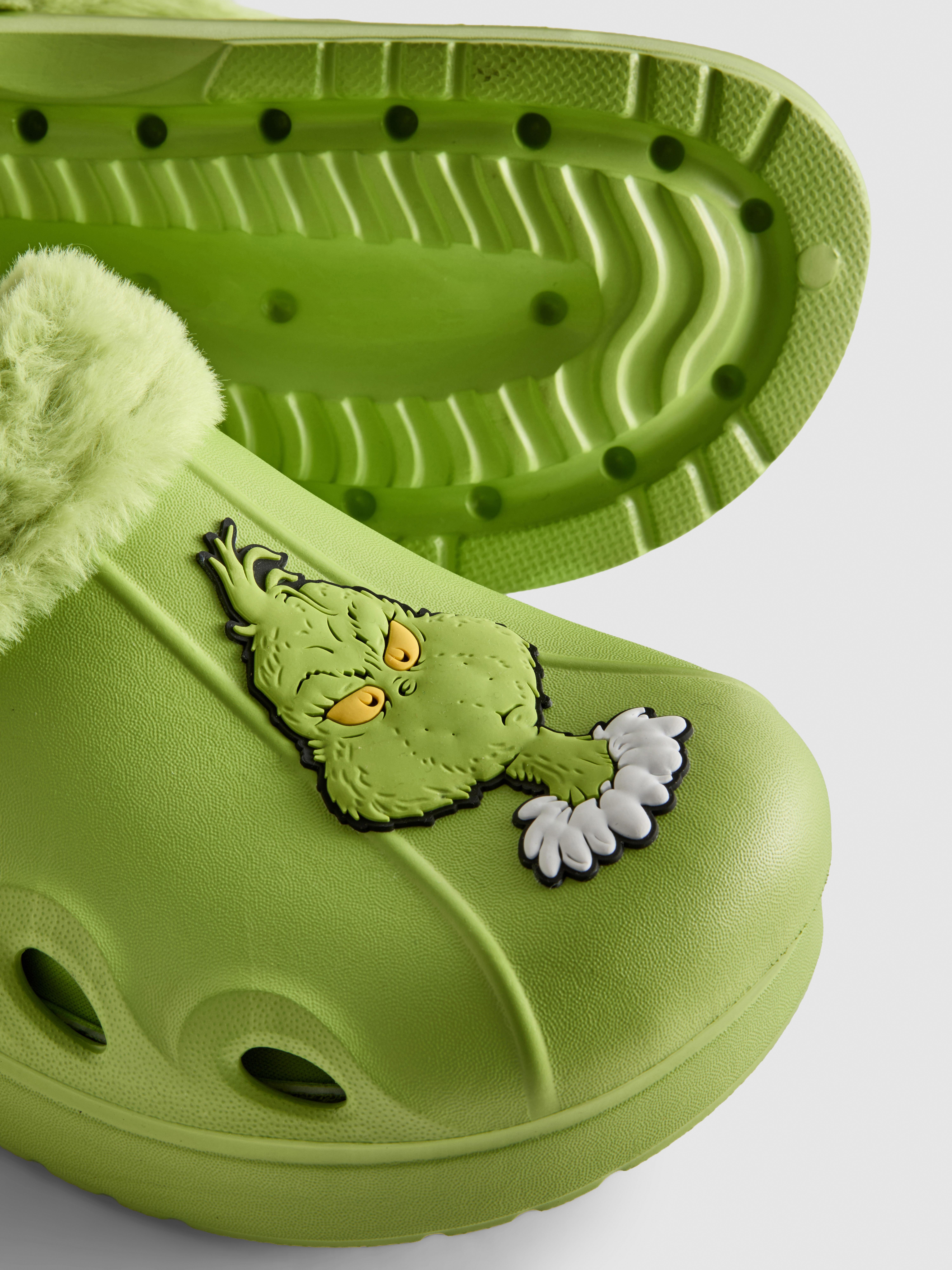 The Grinch Faux Fur Lined Clogs