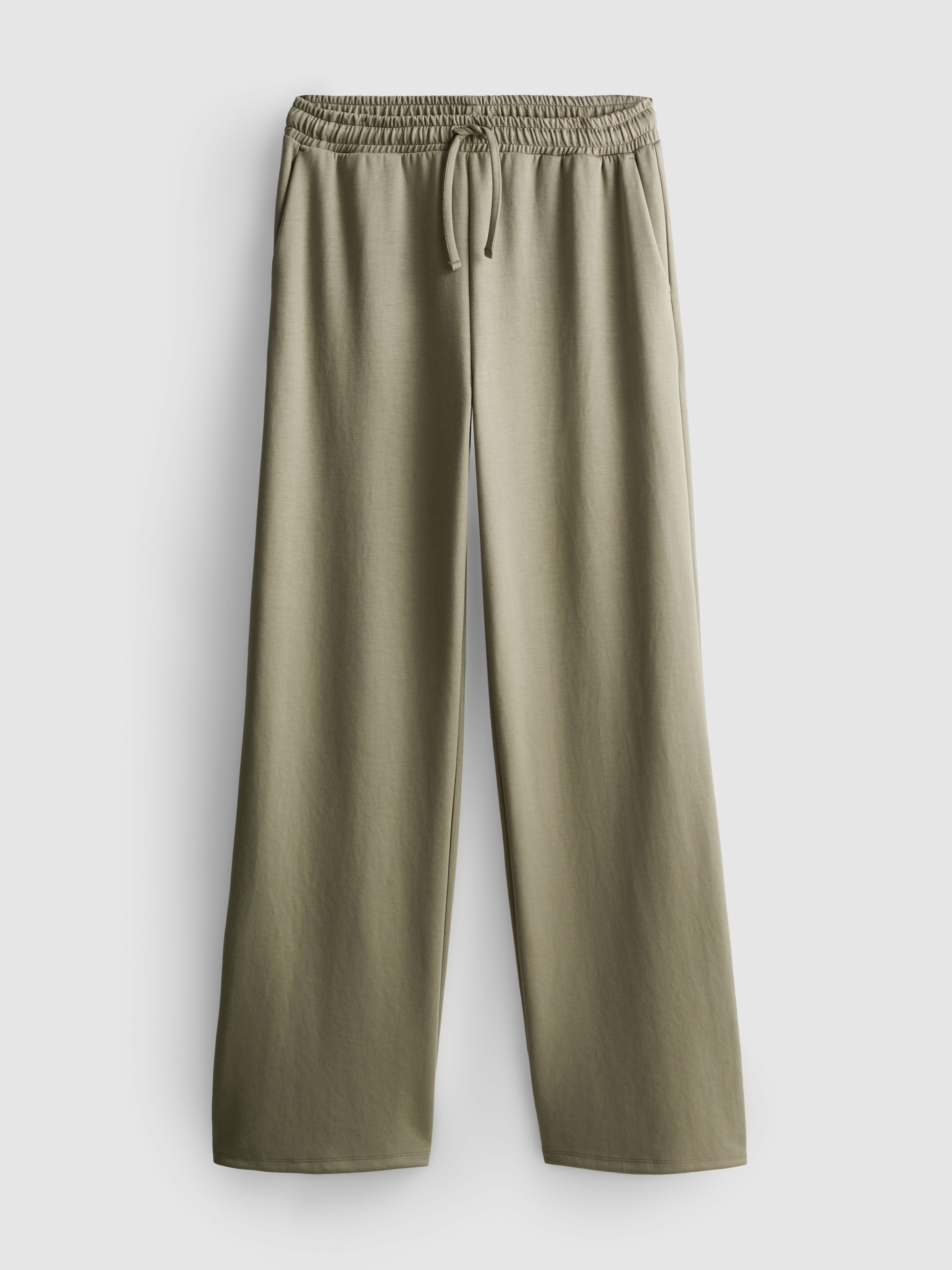 Wide Leg Drawstring Tracksuit Bottoms