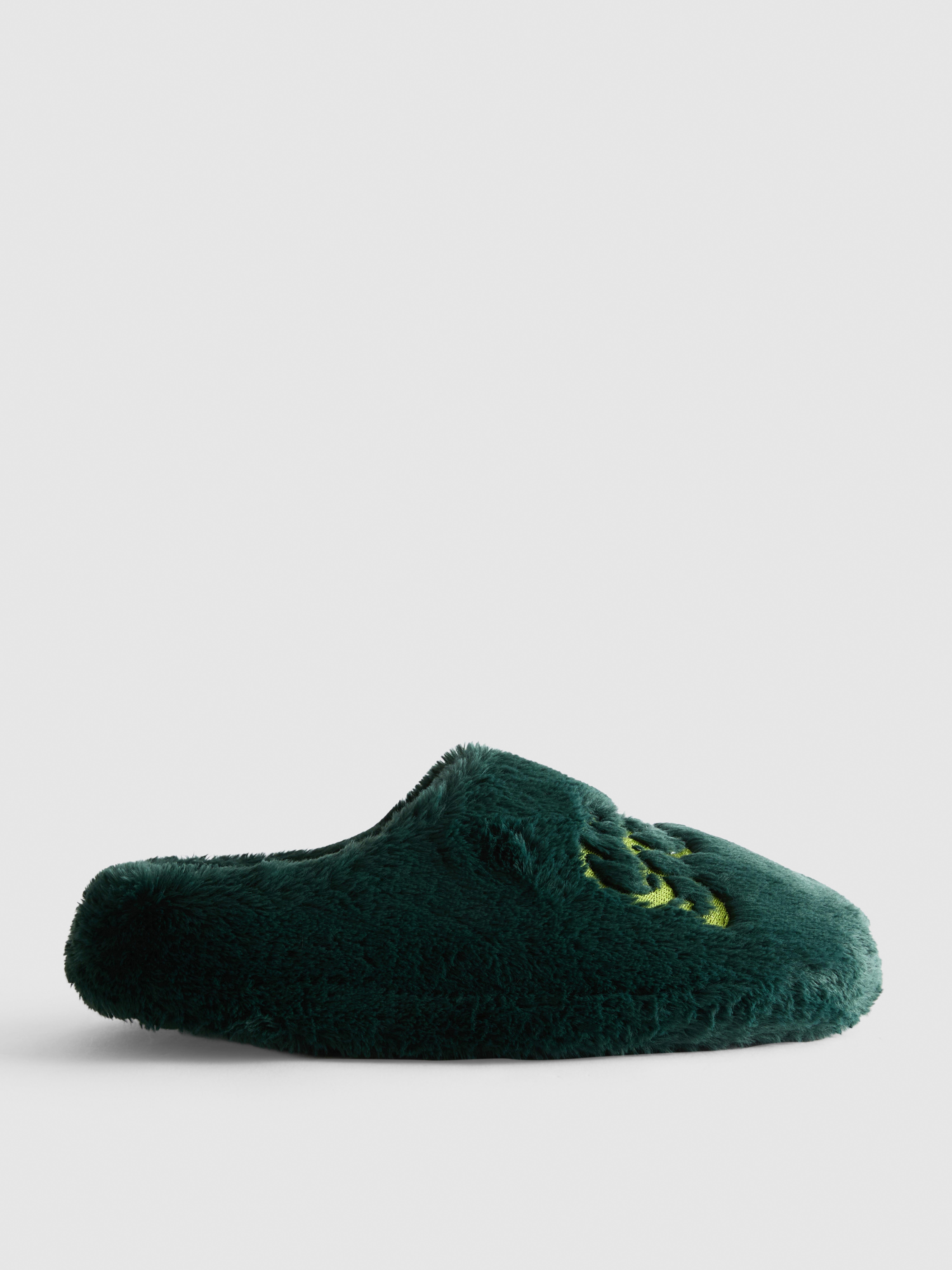 The Grinch Christmas Embroidered Mule Slippers
