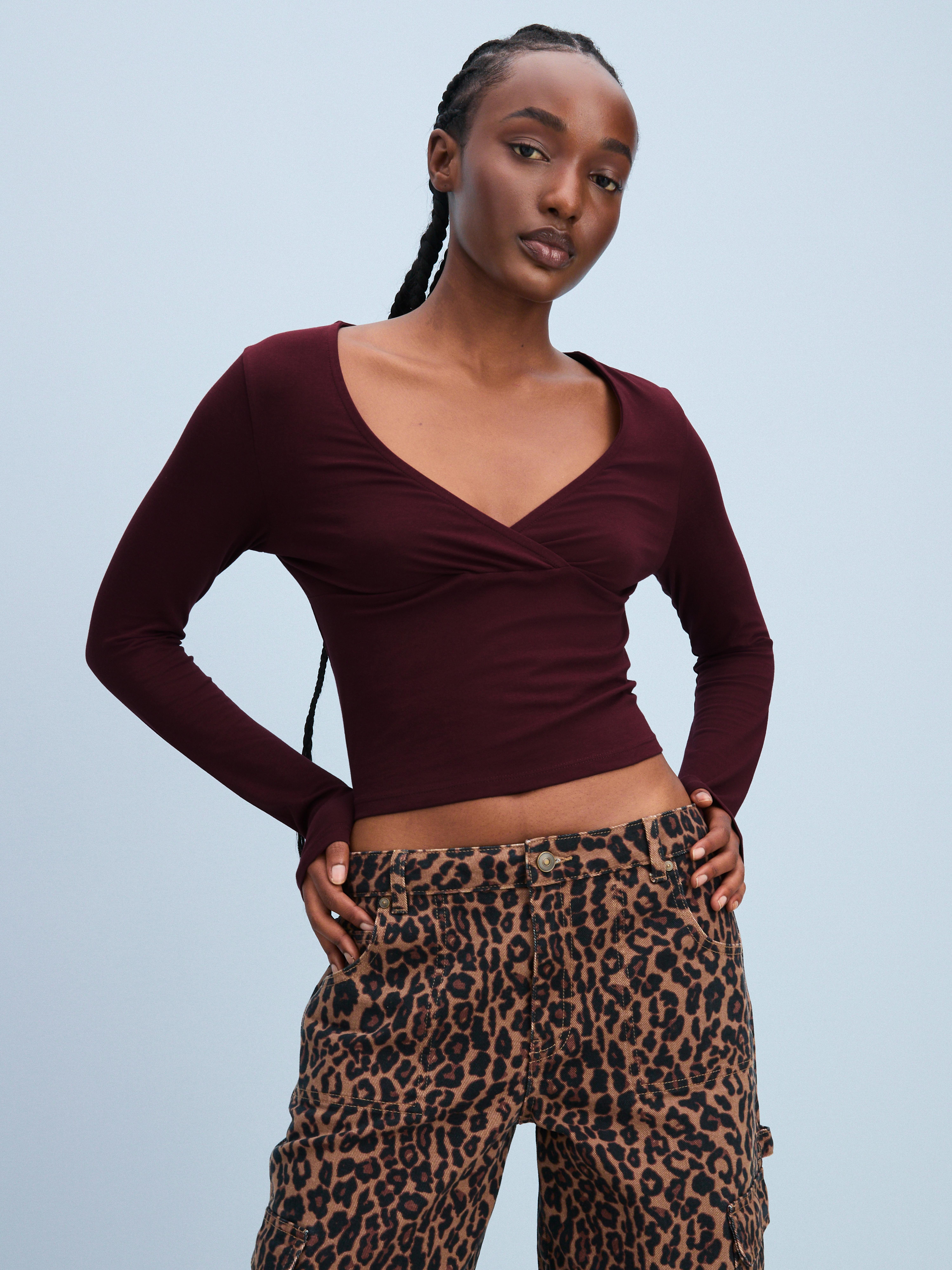 The Primark Scene | Cropped Long-Sleeve Wrap Top