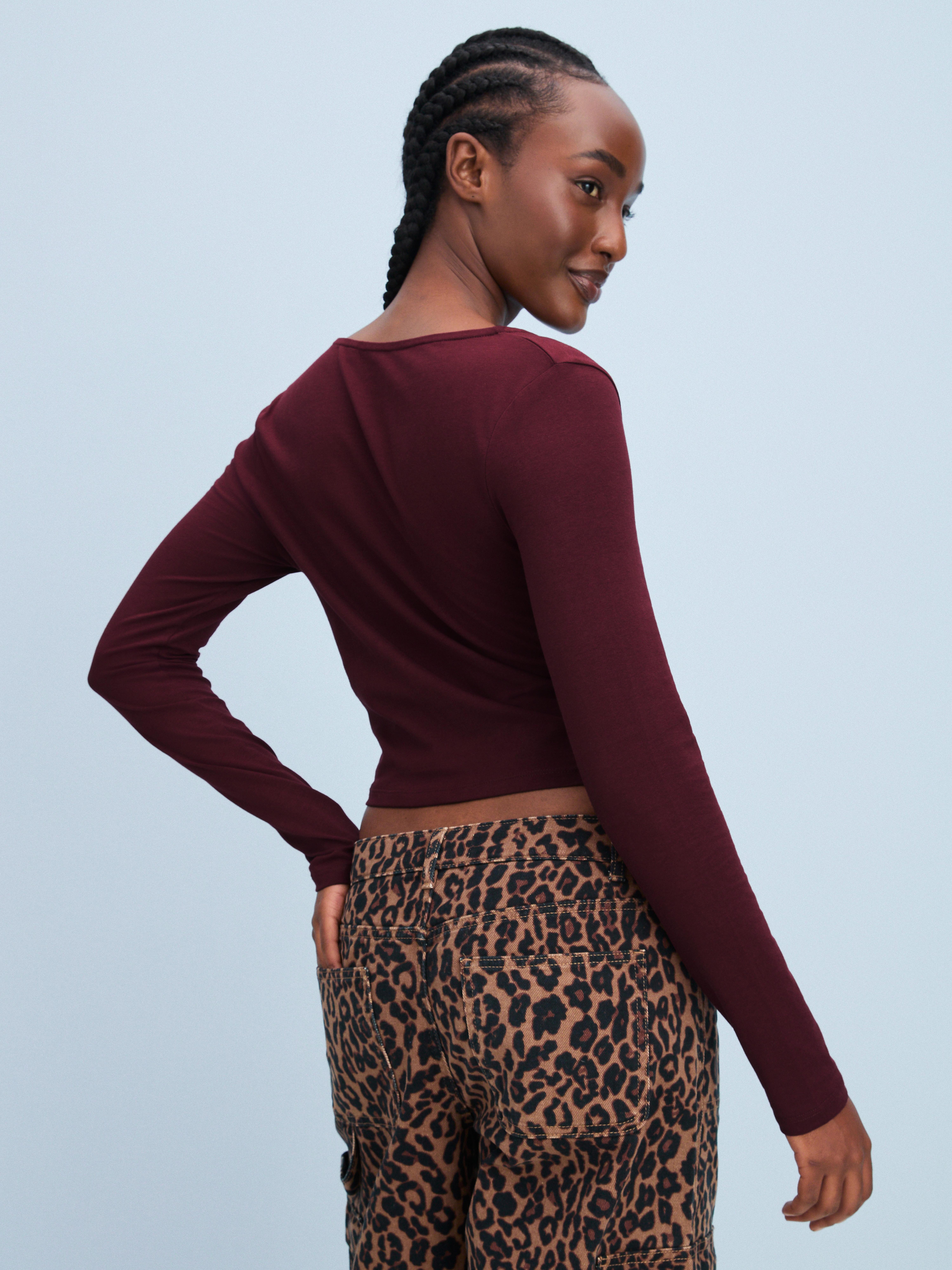 The Primark Scene | Cropped Long-Sleeve Wrap Top