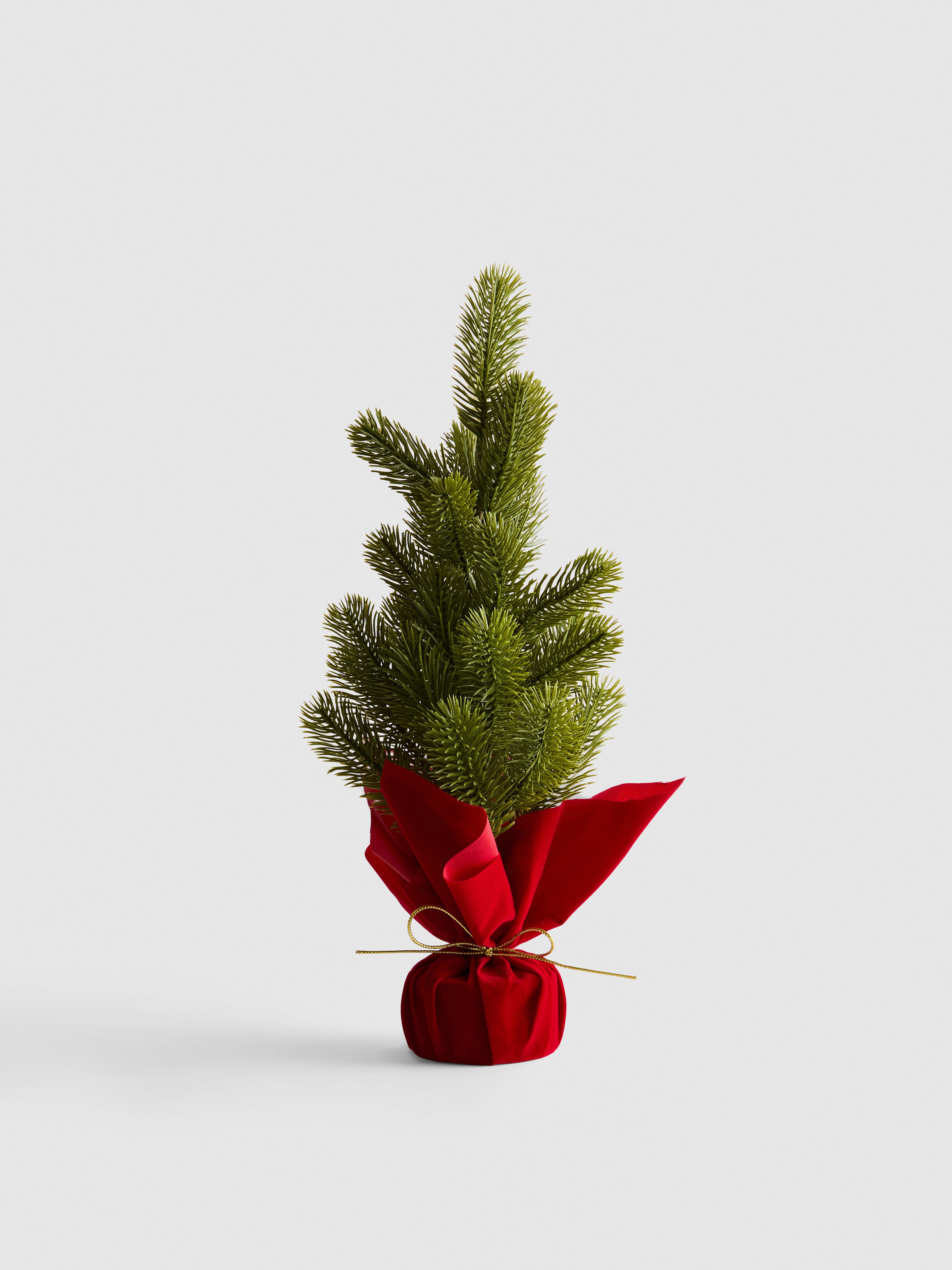Natural Faux Wrapped Mini Christmas Tree | Primark