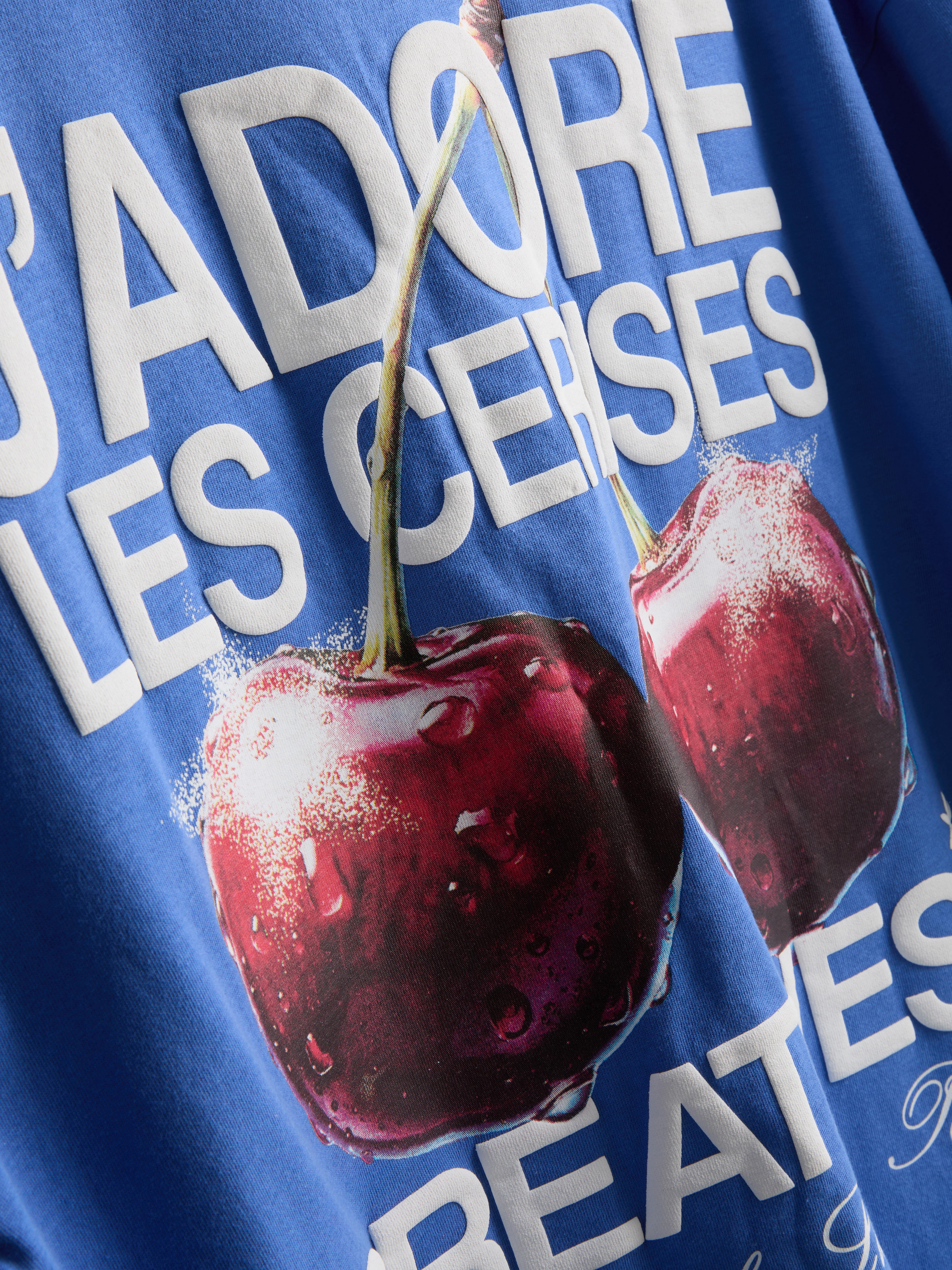 Pure Cotton Cherry Graphic T-Shirt