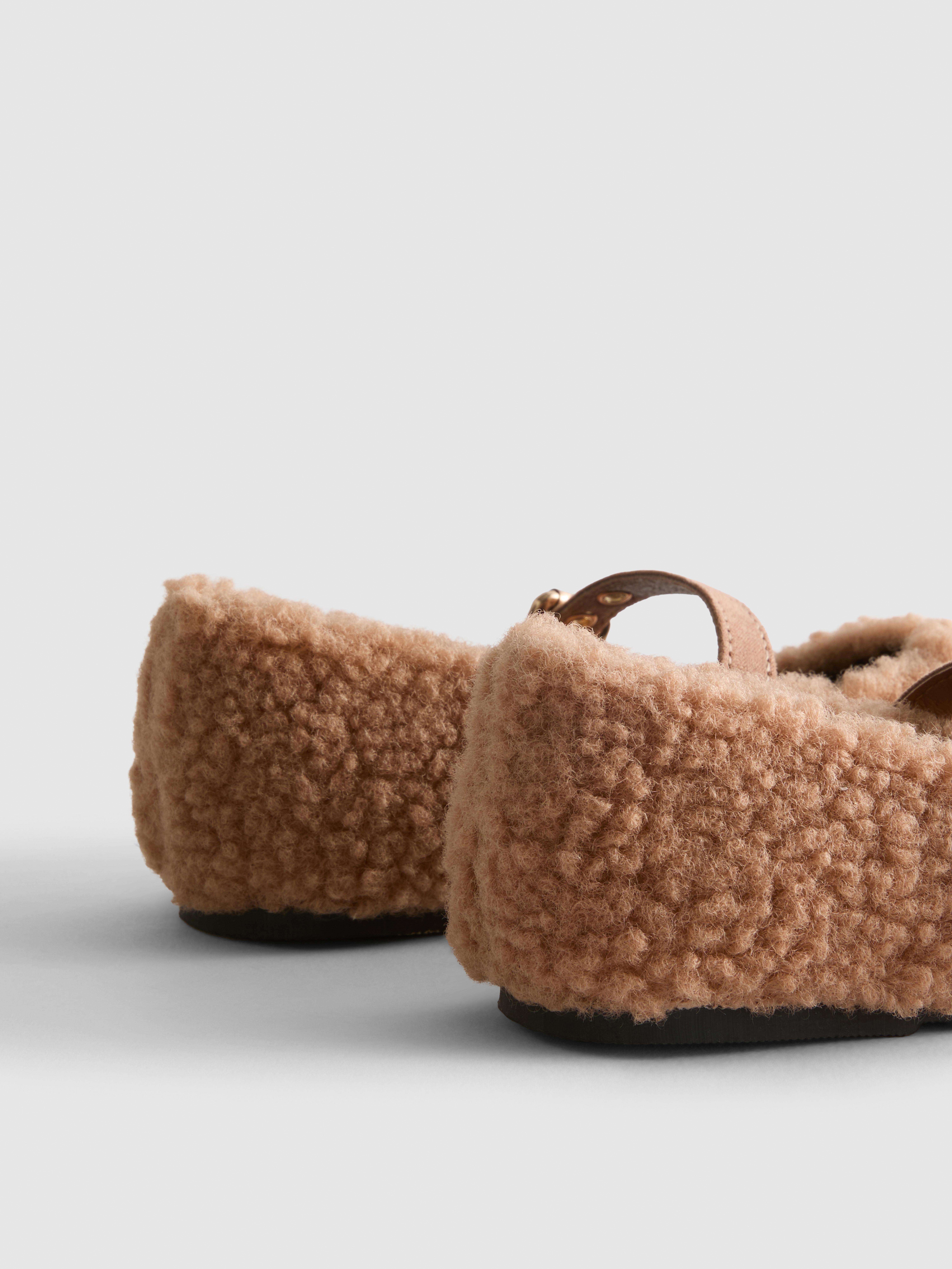Girls Light Brown The Edit Borg Ballet Pumps | Primark