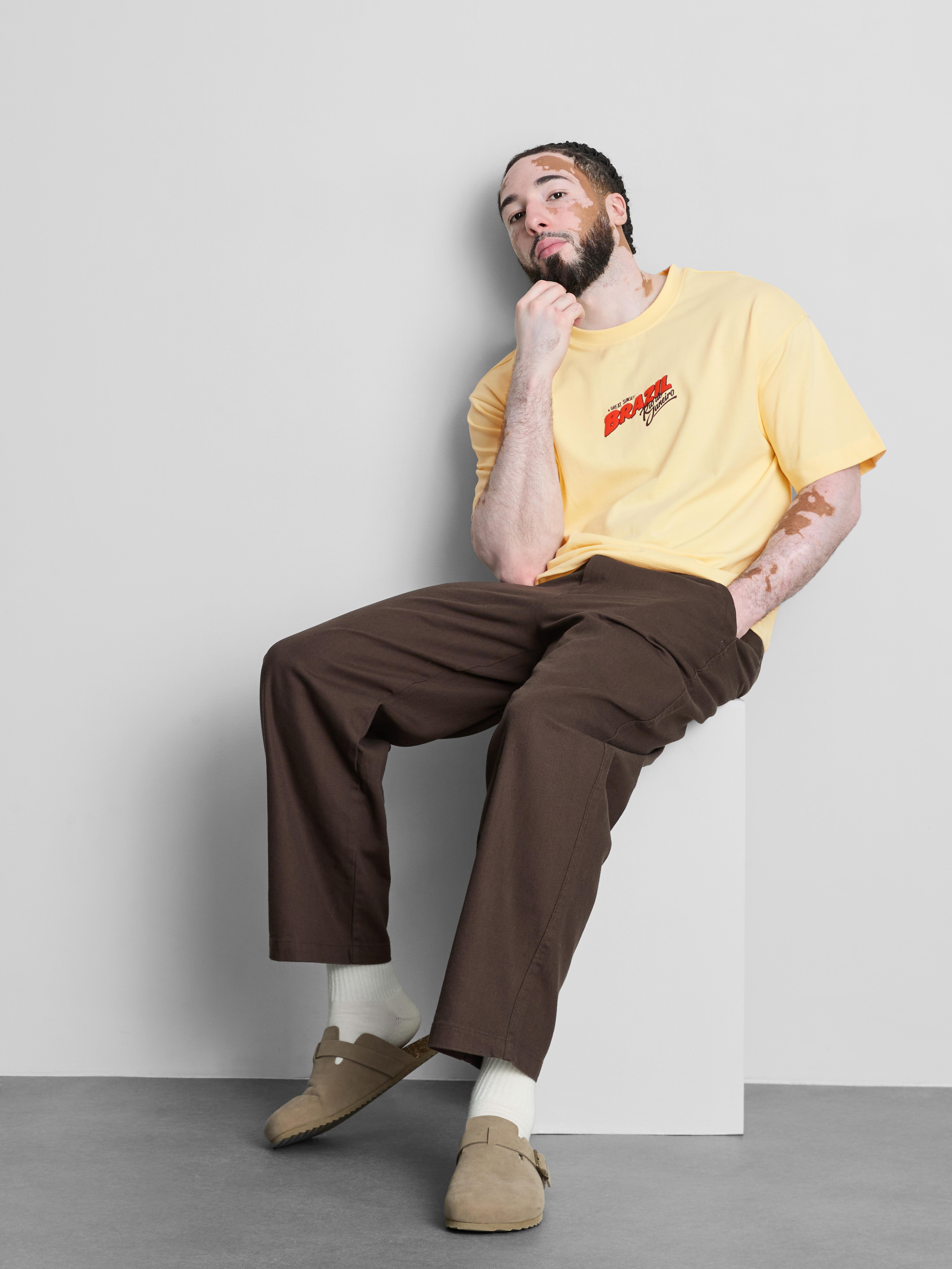 Pure Cotton Brazil Graphic T-Shirt