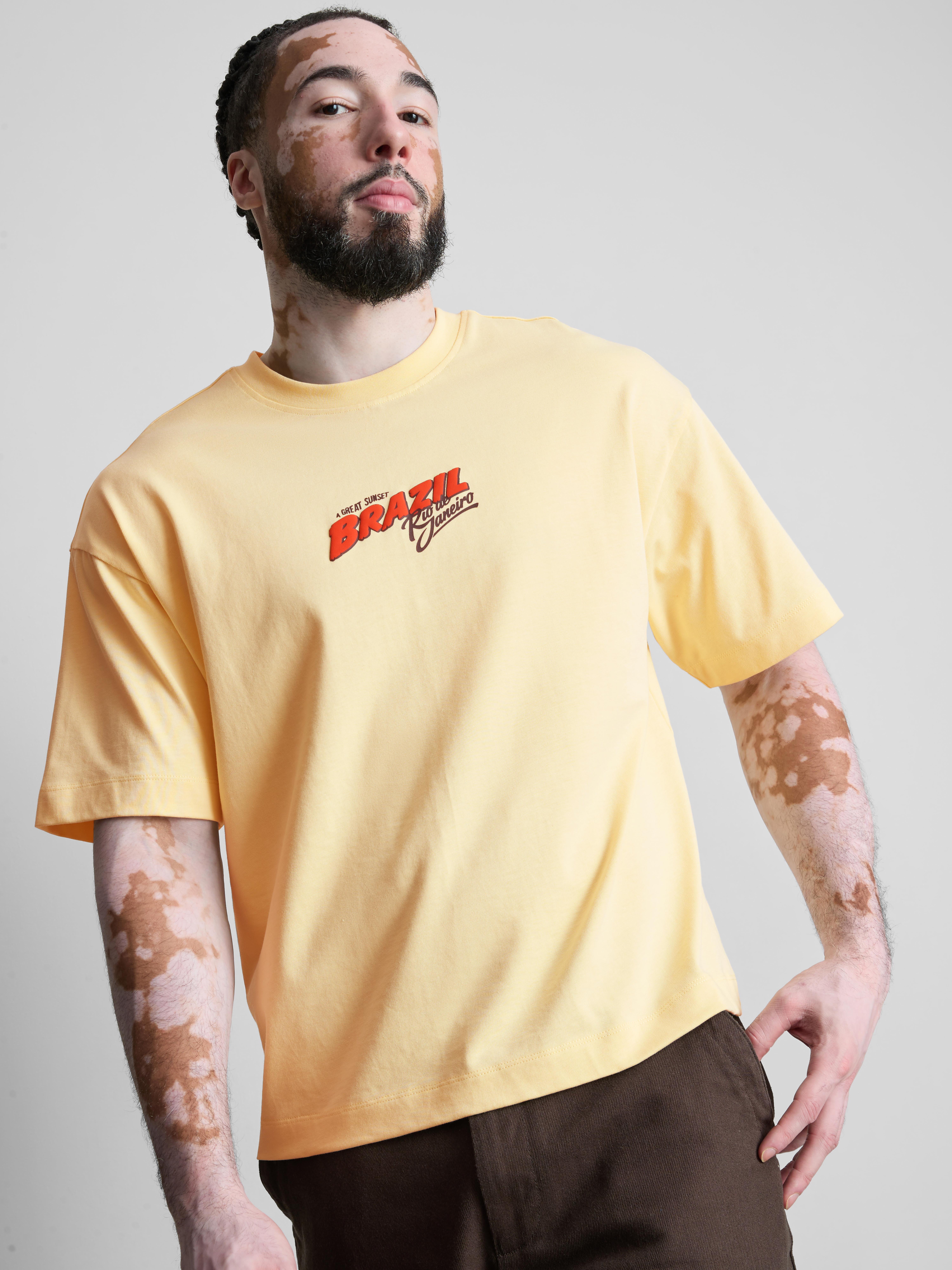 Pure Cotton Brazil Graphic T-Shirt