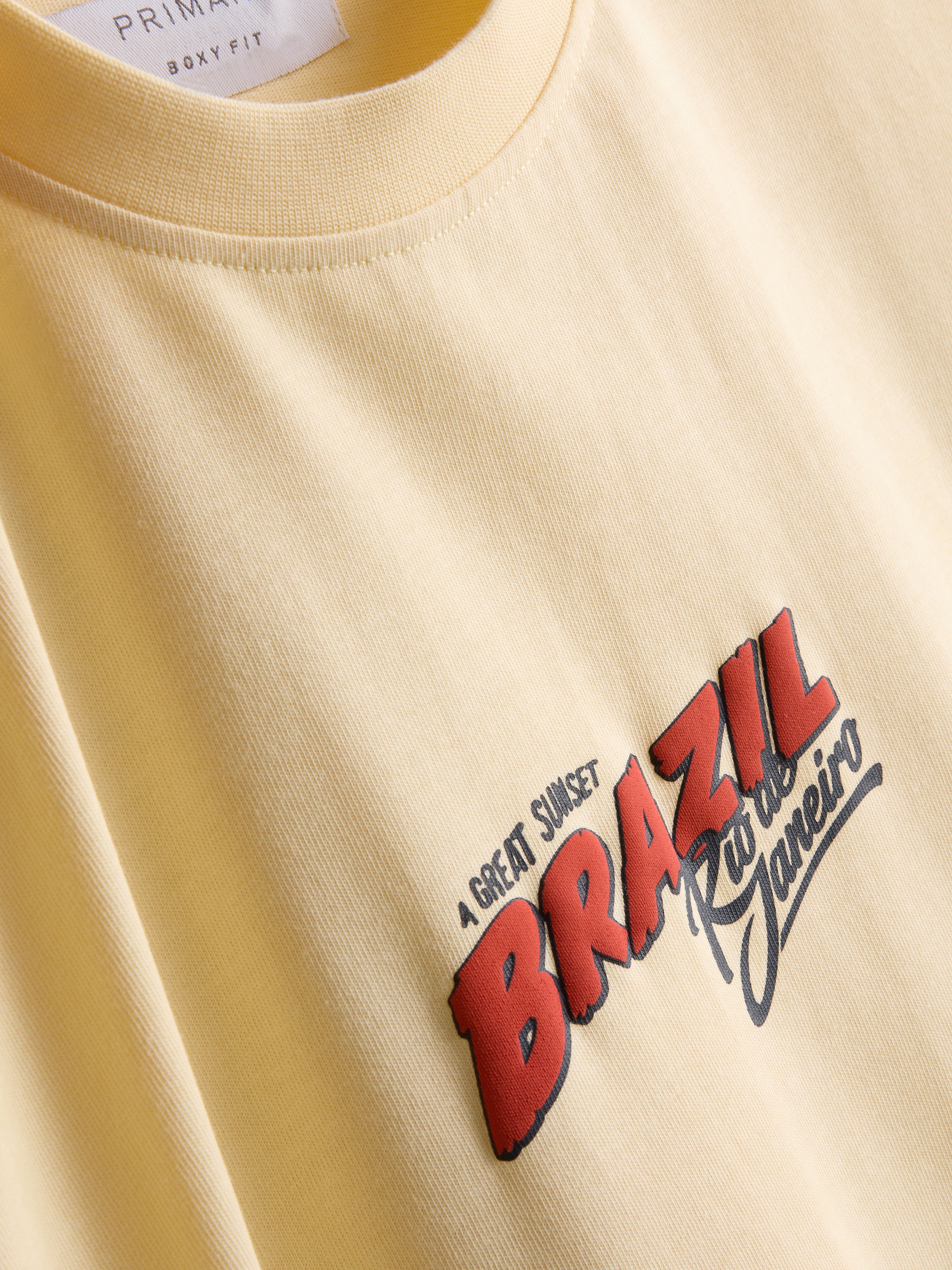 Pure Cotton Brazil Graphic T-Shirt