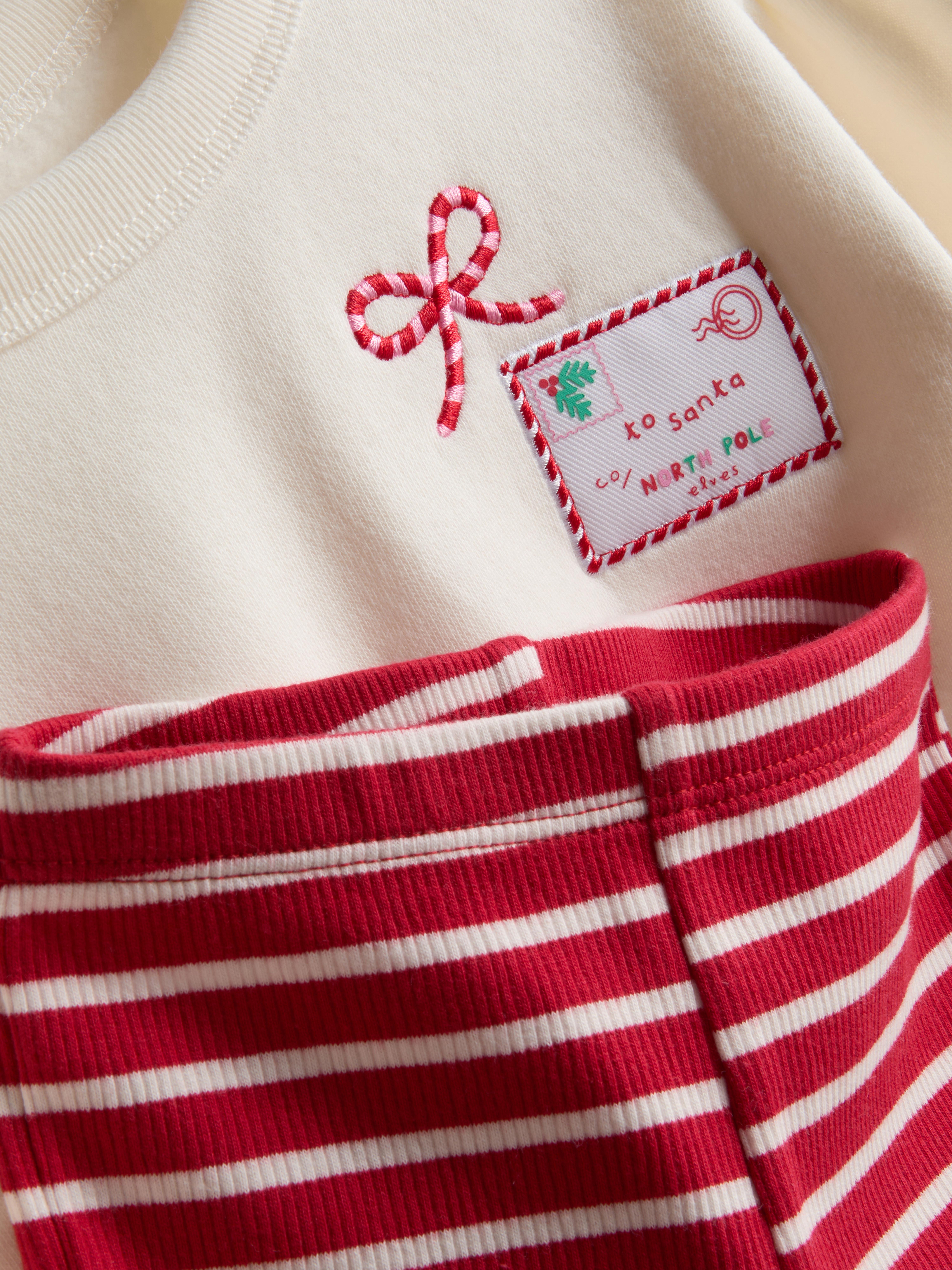 0-18mths | Cotton Rich Christmas Sweatshirt and Leggings Set