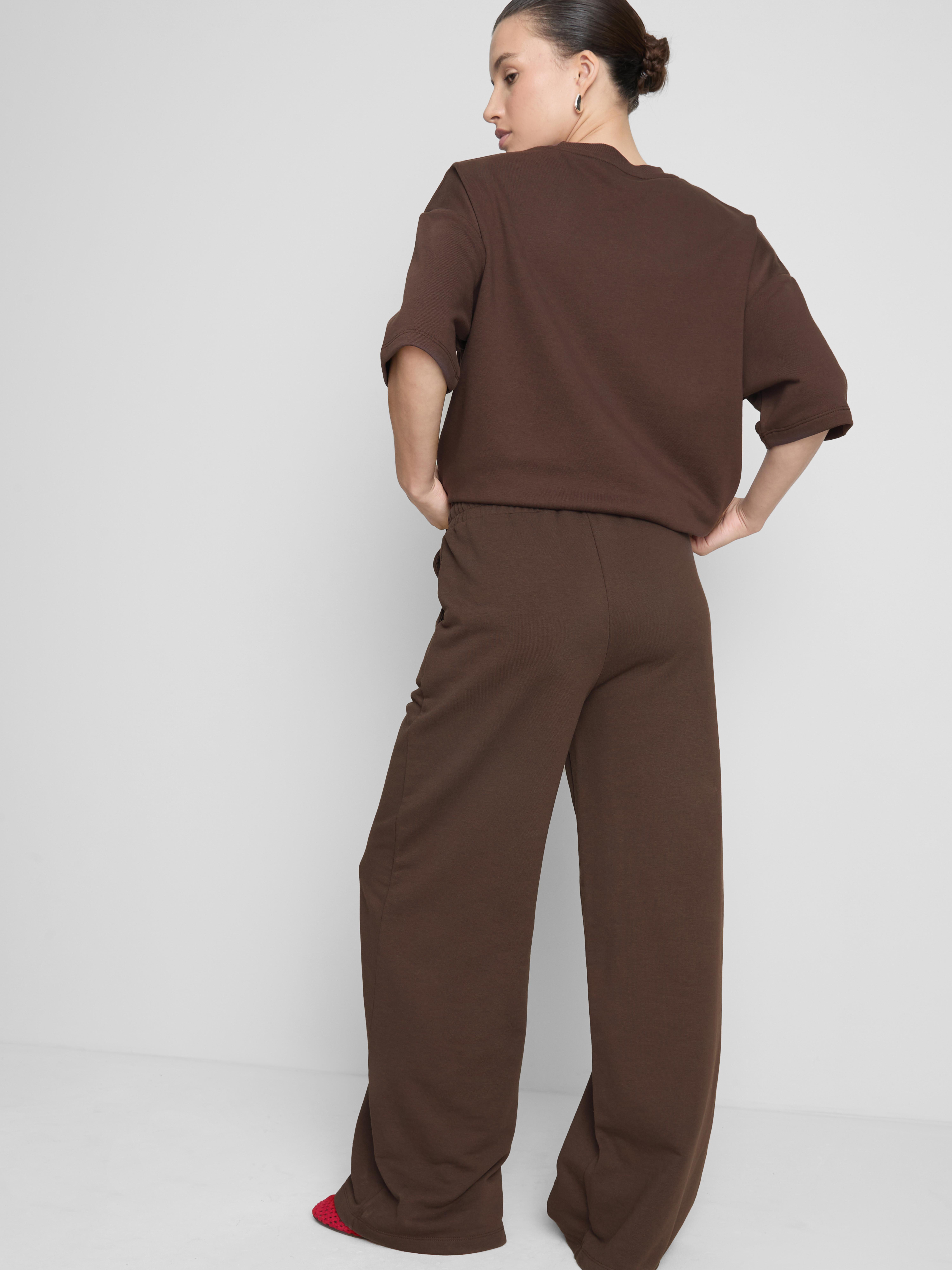 Trainingsbroek met wijde pijpen