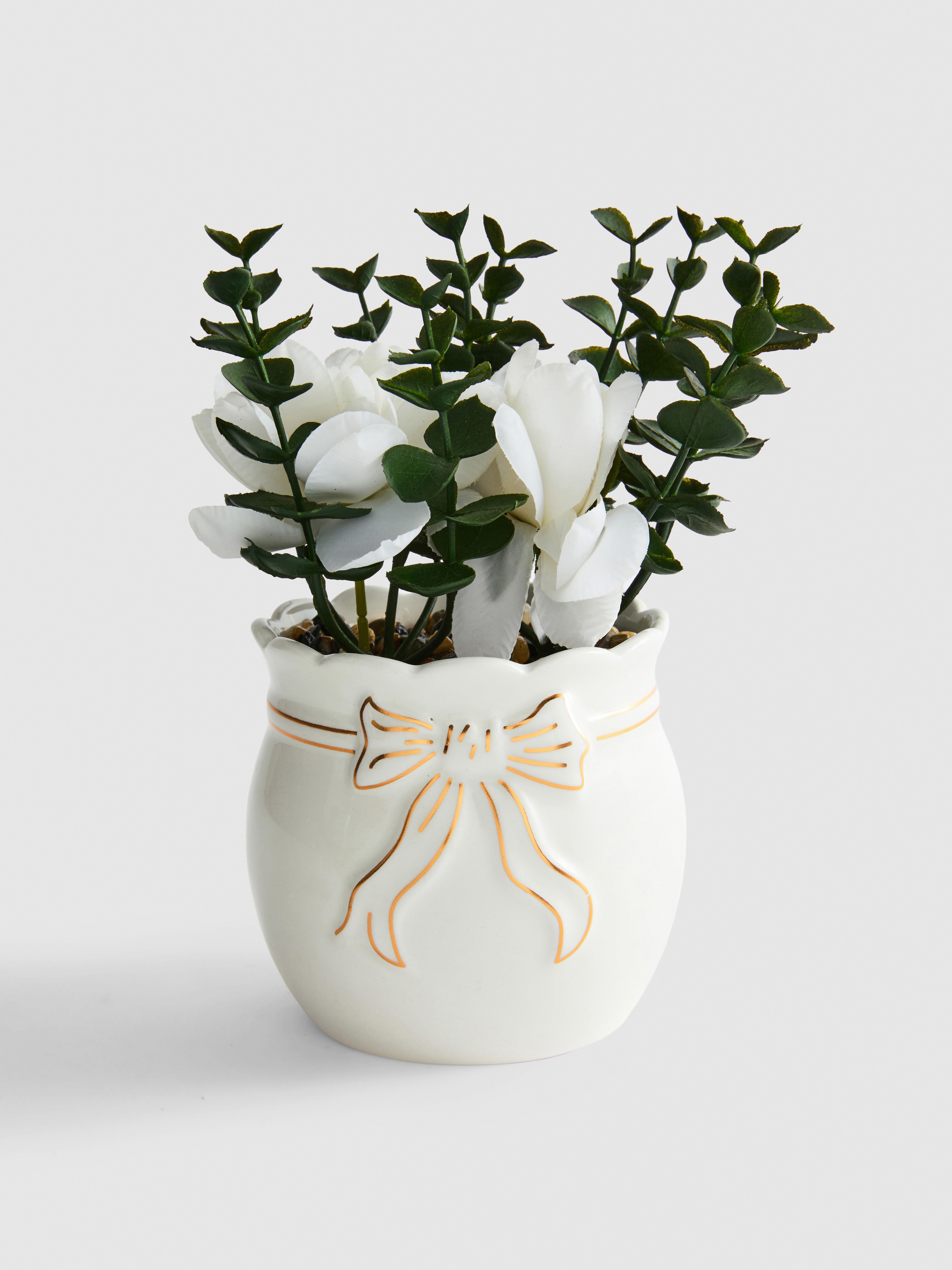 Artificial Hydrangea Potted Plant