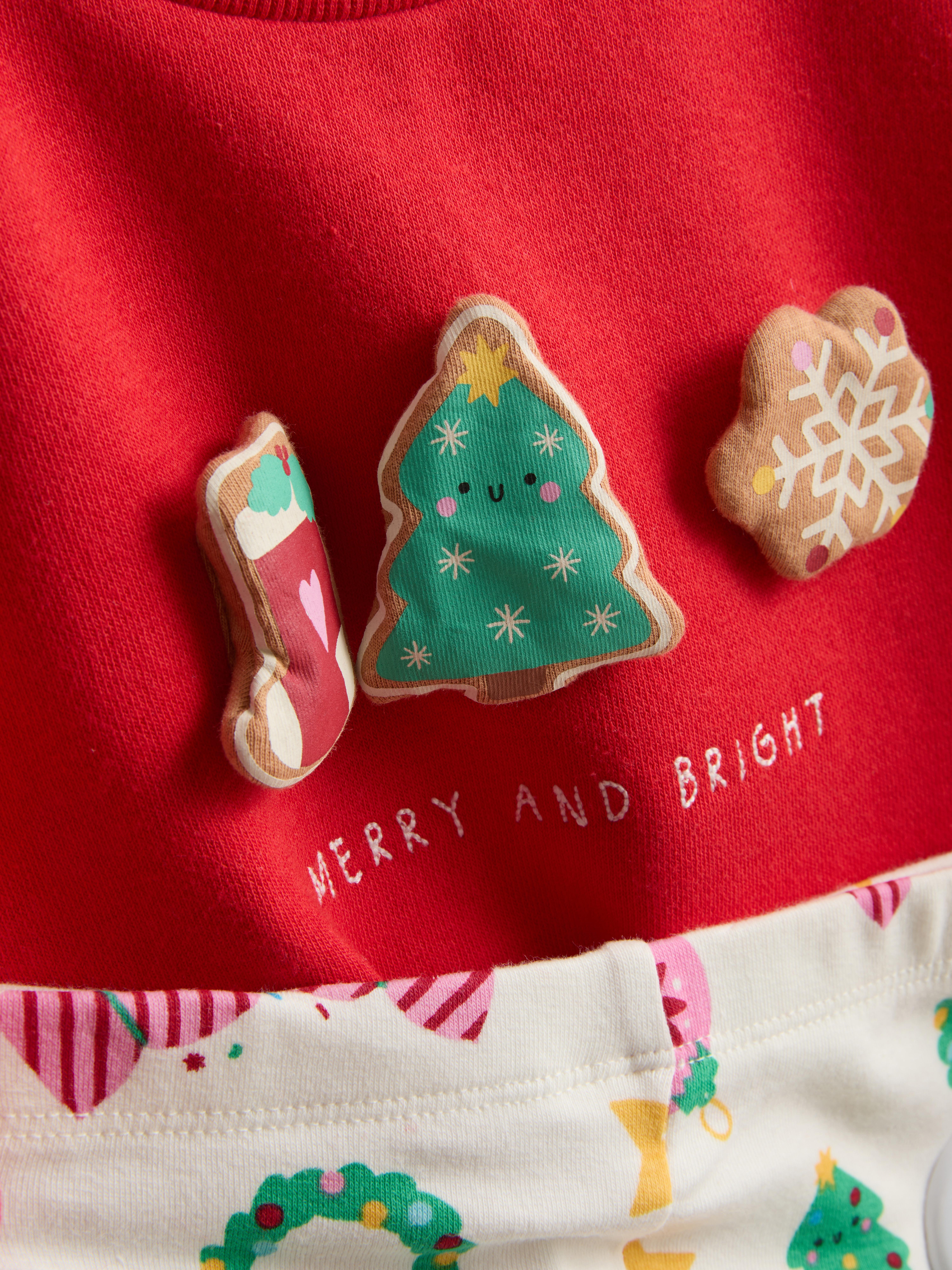 0-18mths | Cotton Rich Christmas Sweatshirt and Leggings Set