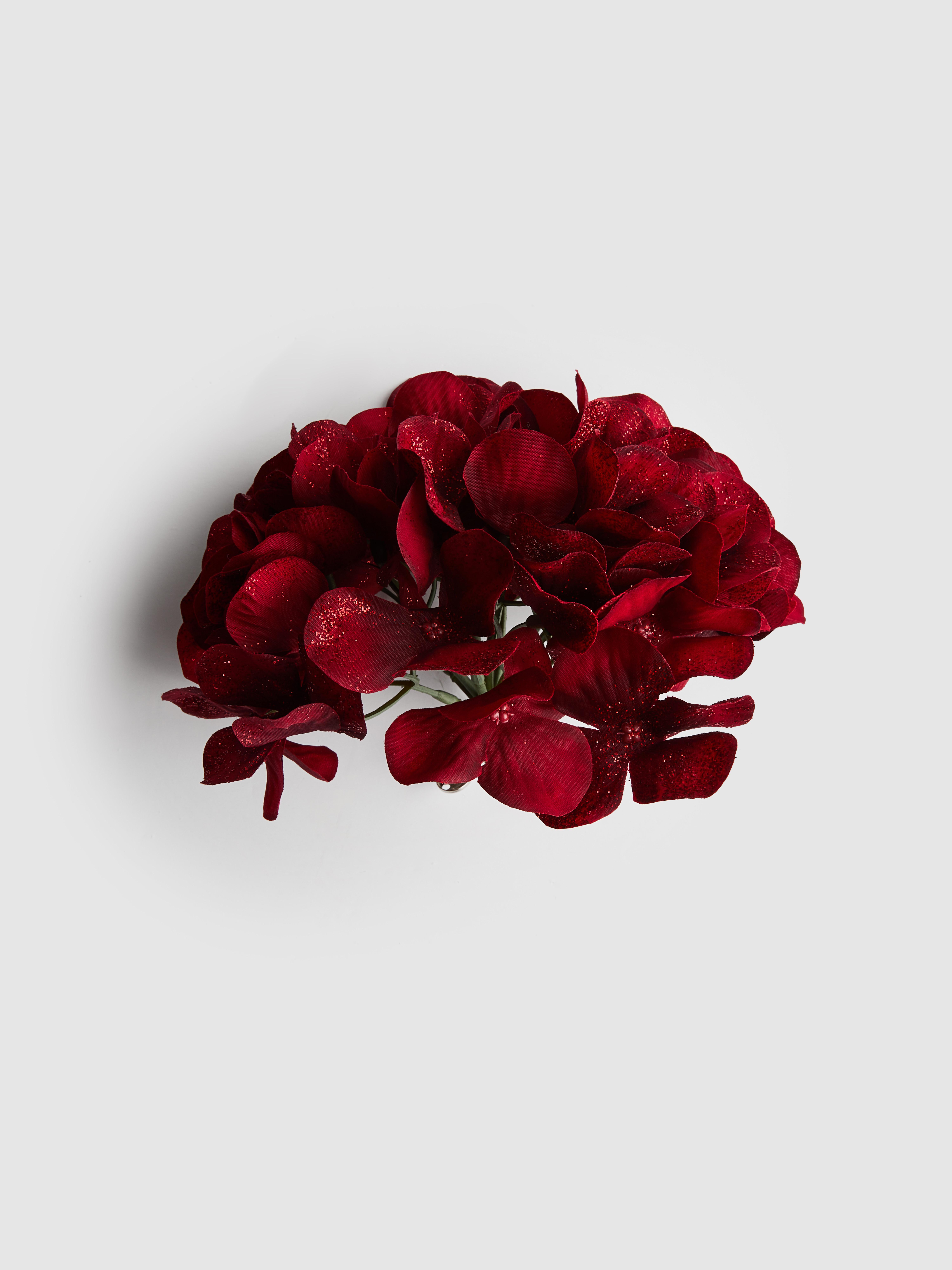 Clip met decoratieve kunsthortensia