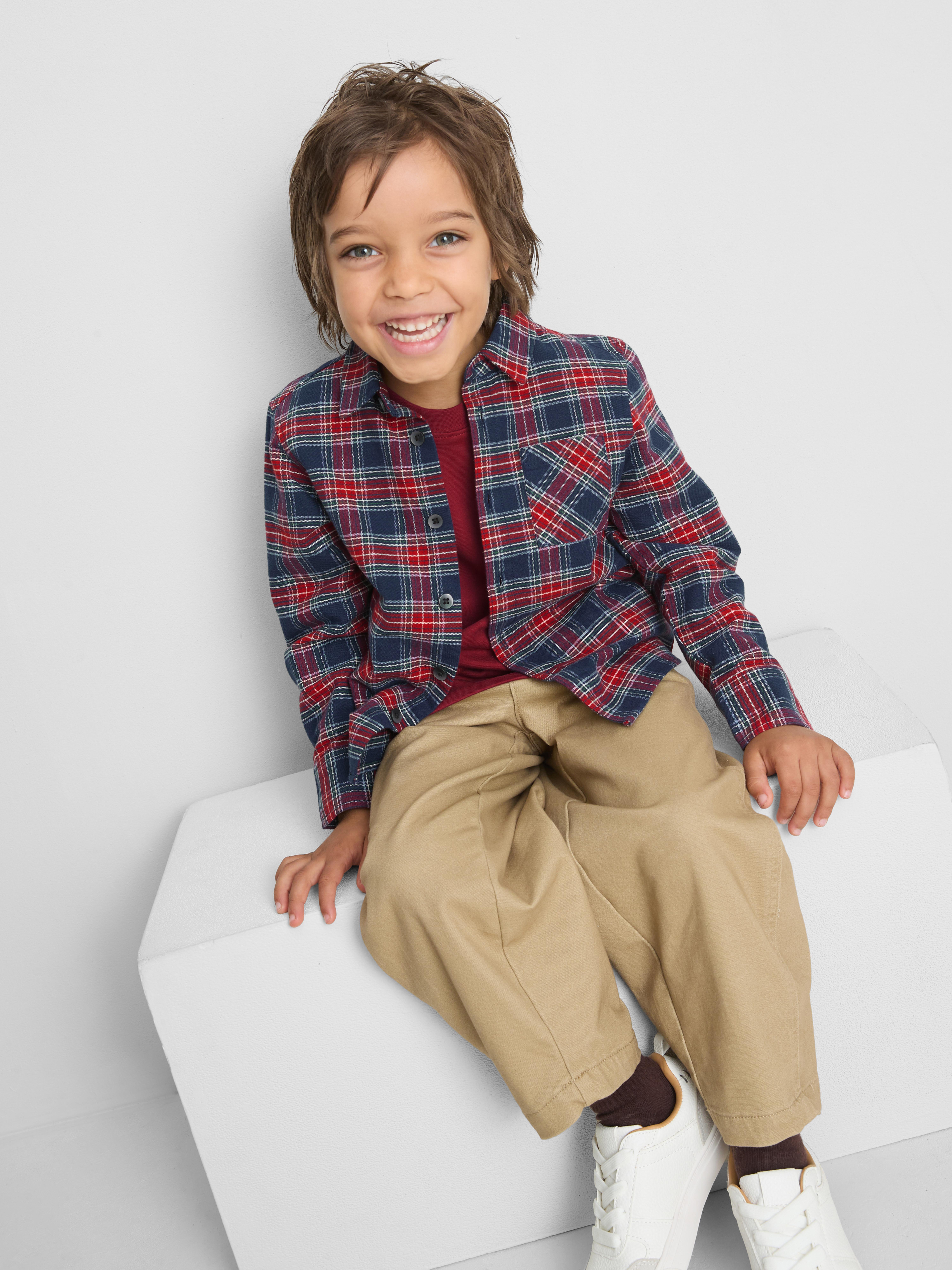 1-12yrs | The Edit Pure Cotton Tartan Shirt