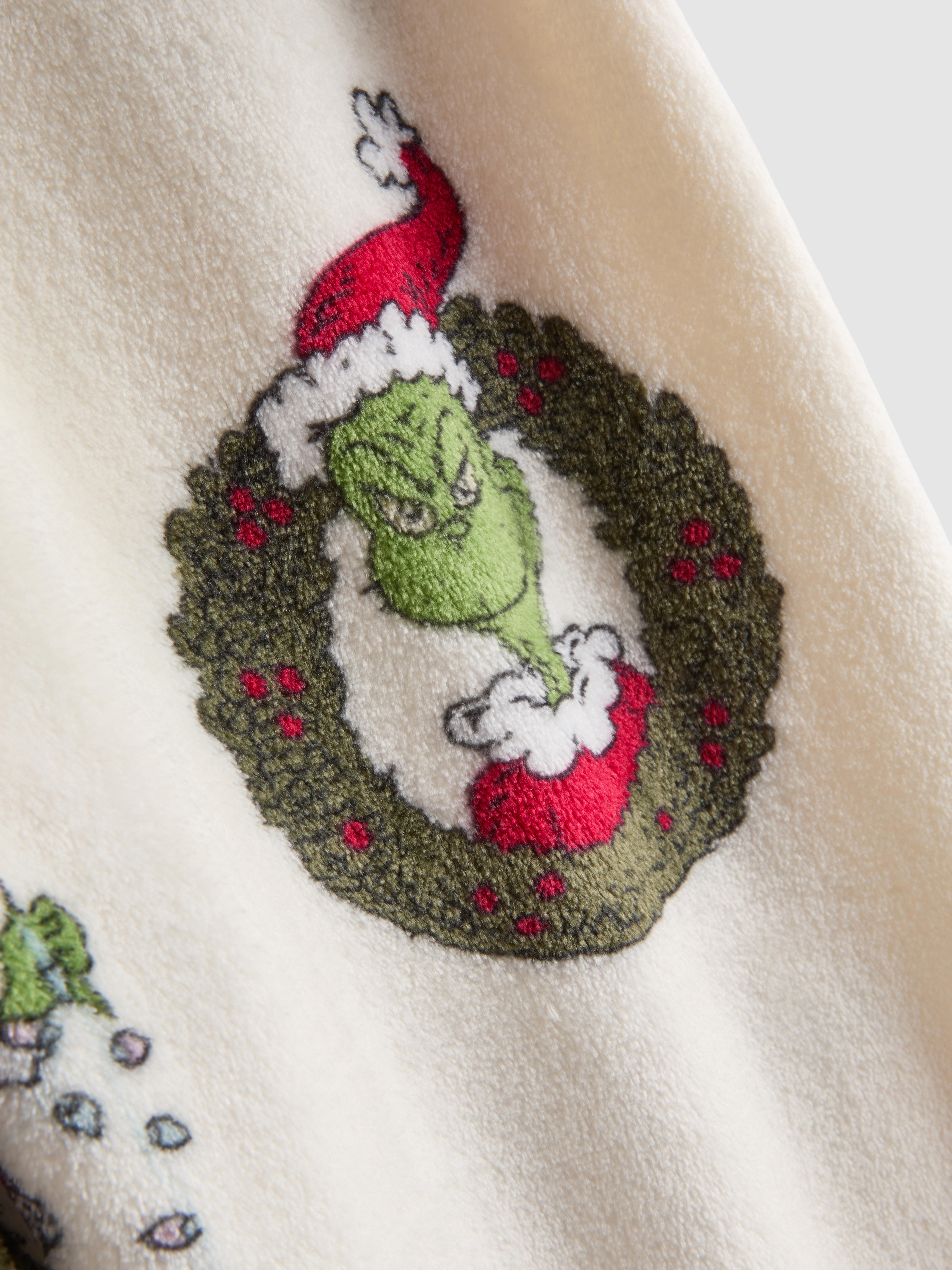 The Grinch Plush Graphic Christmas Pajama Bottoms