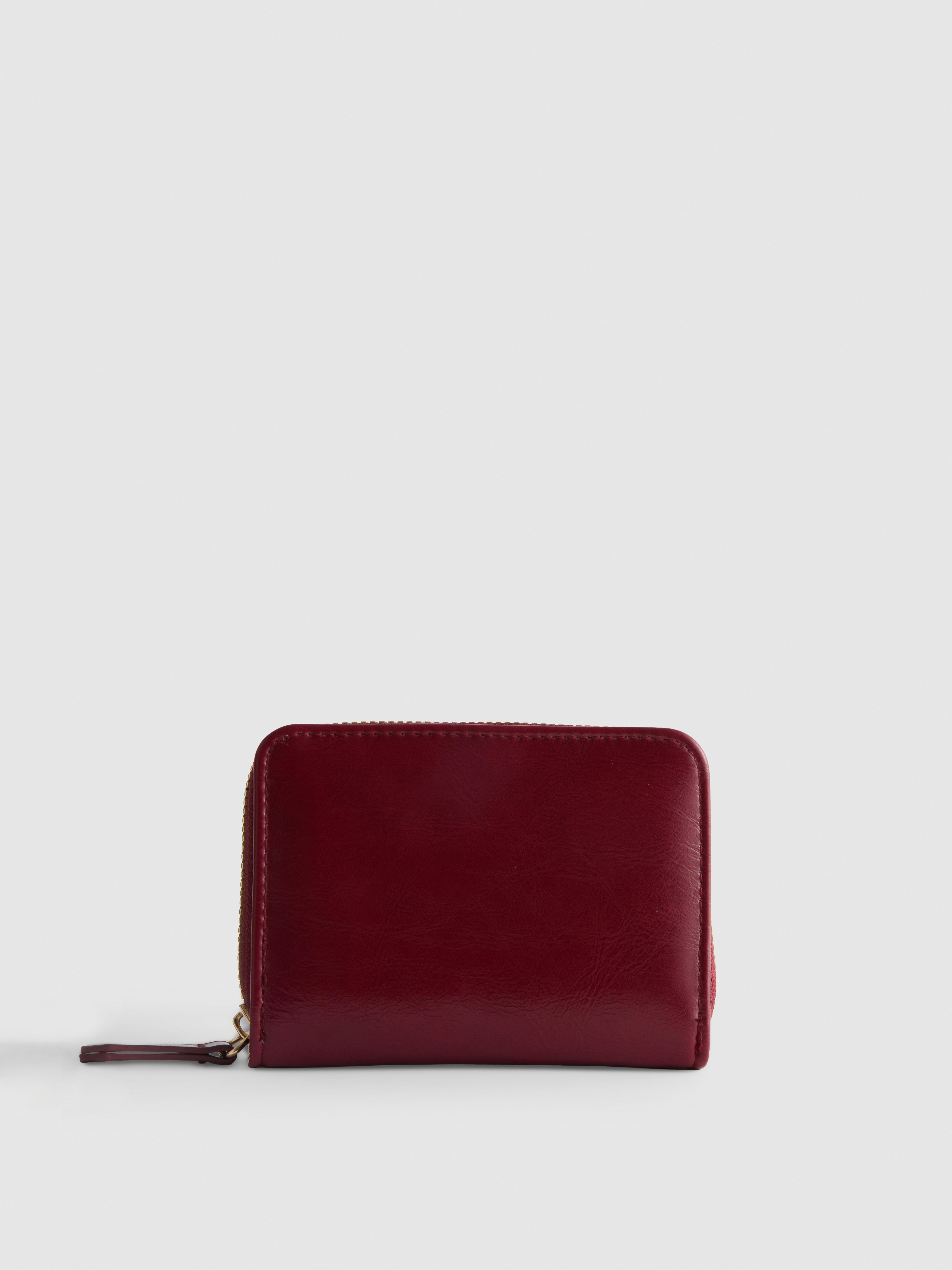 Medium Zip-Around Wallet Burgundy