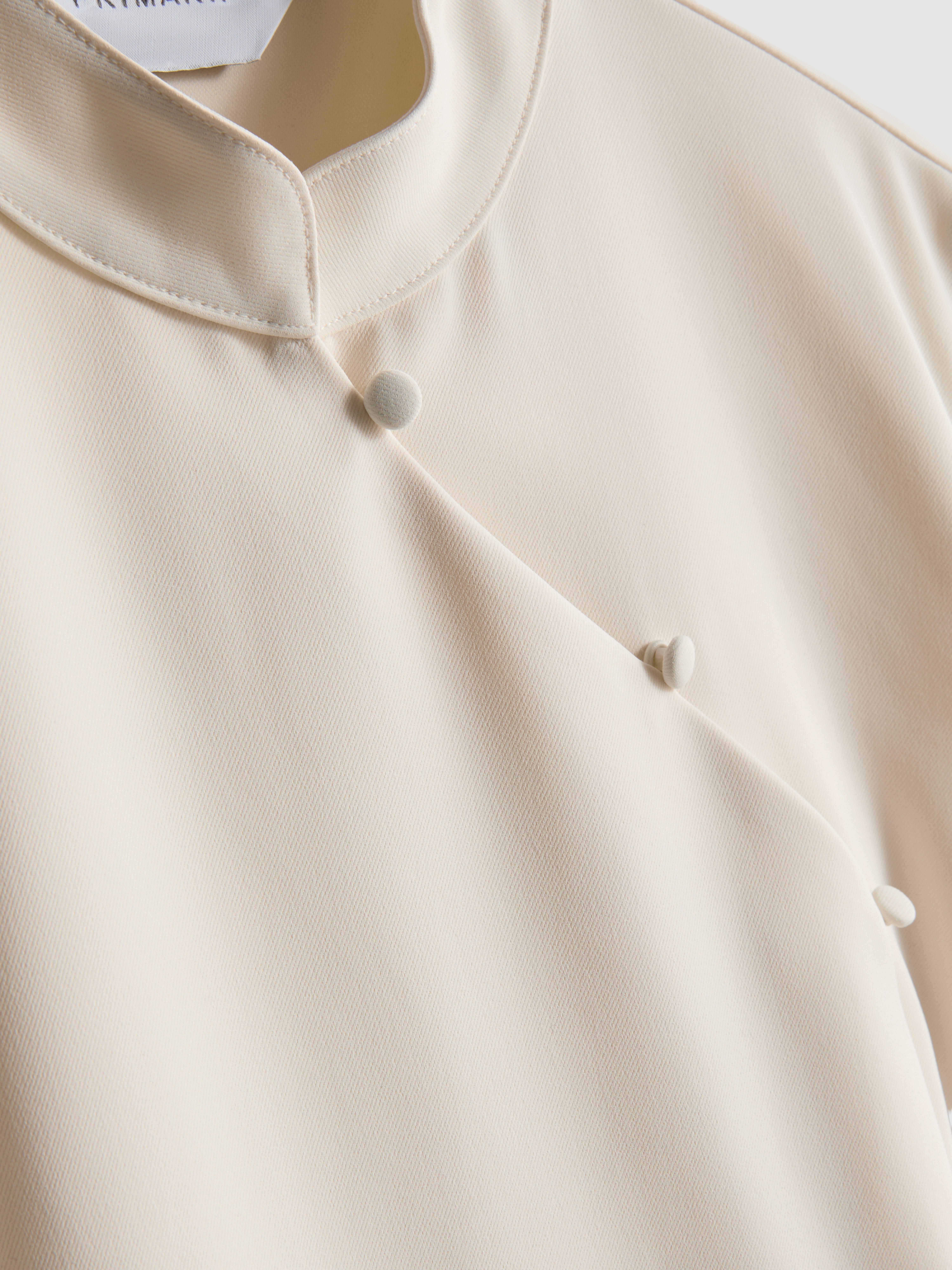 Mandarin Collar Wrap Top