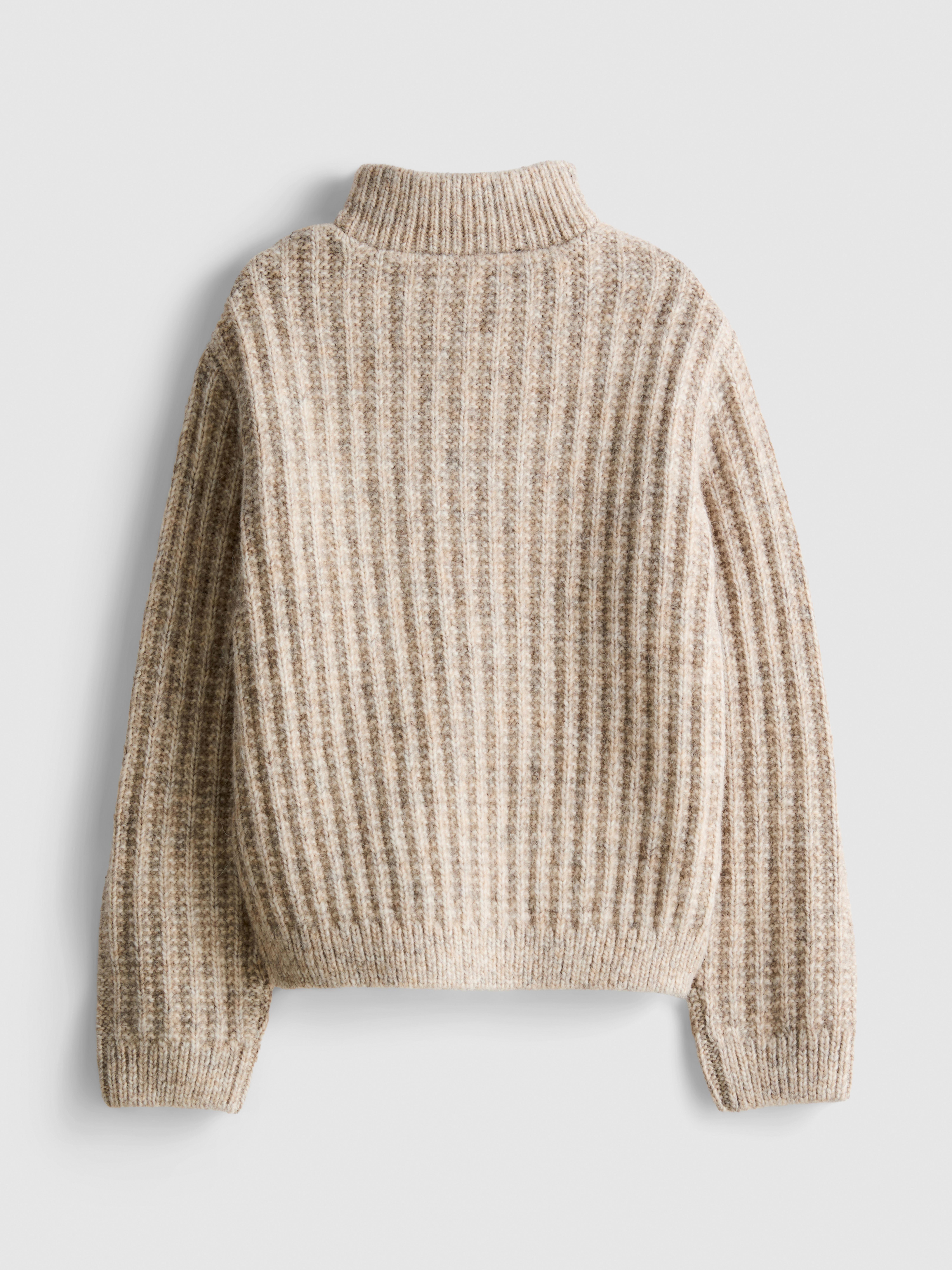 1-12yrs | The Edit Wool-Blend Half-Zip High-Neck Sweater