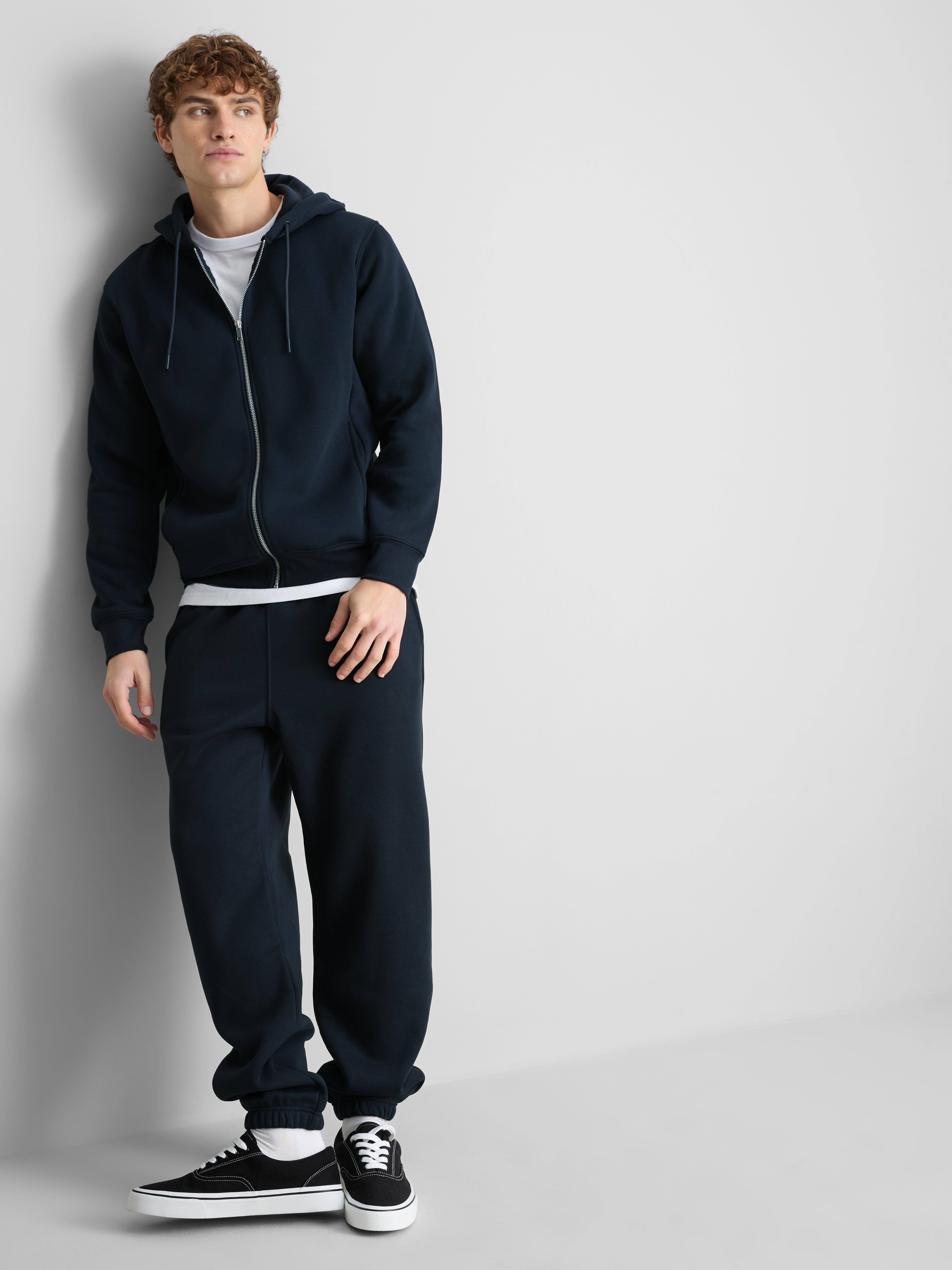 Mens Navy 2pk Cotton Blend Zip Hoodies | Primark