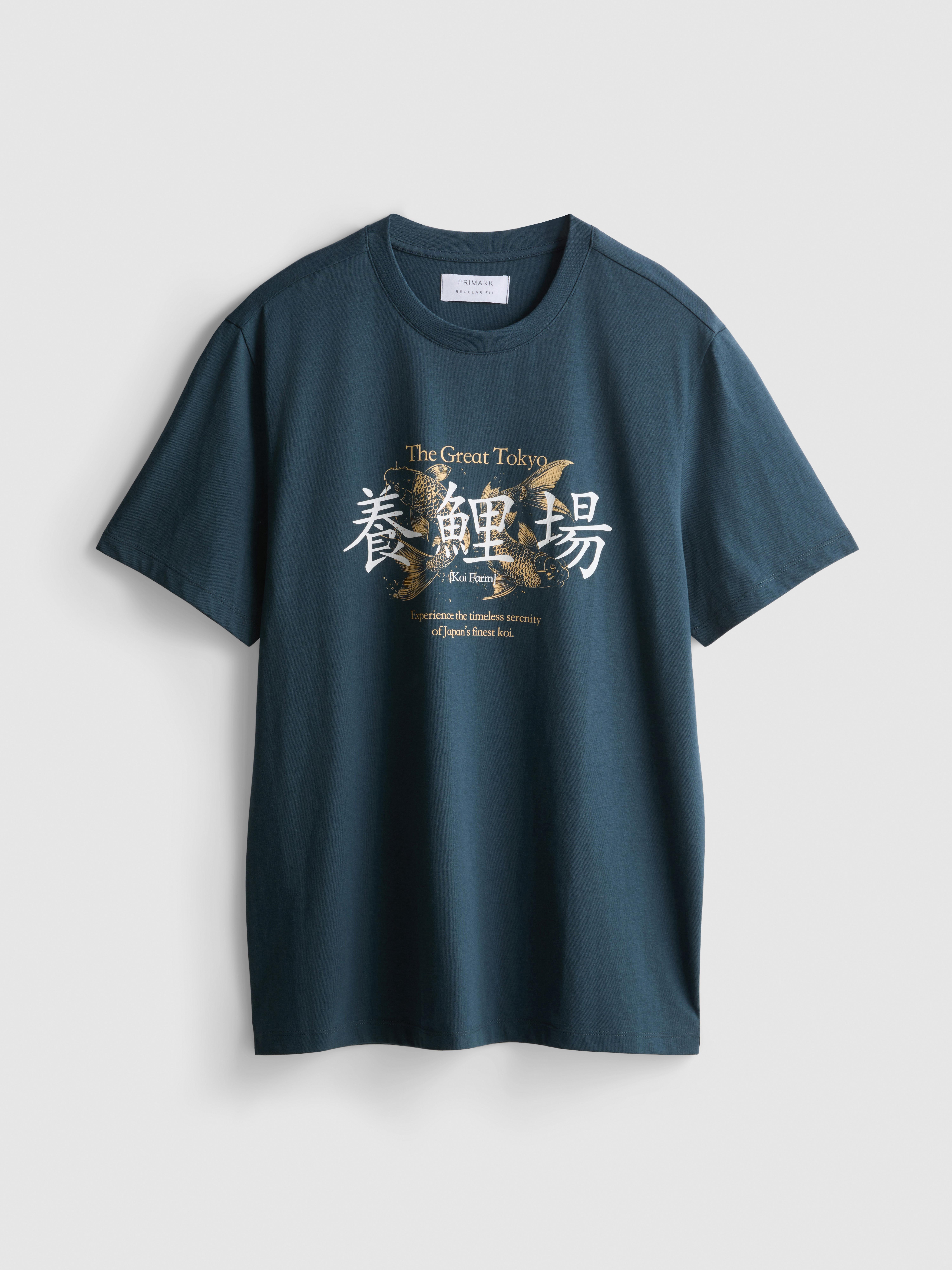 Pure Cotton Tokyo Koi Graphic T-Shirt