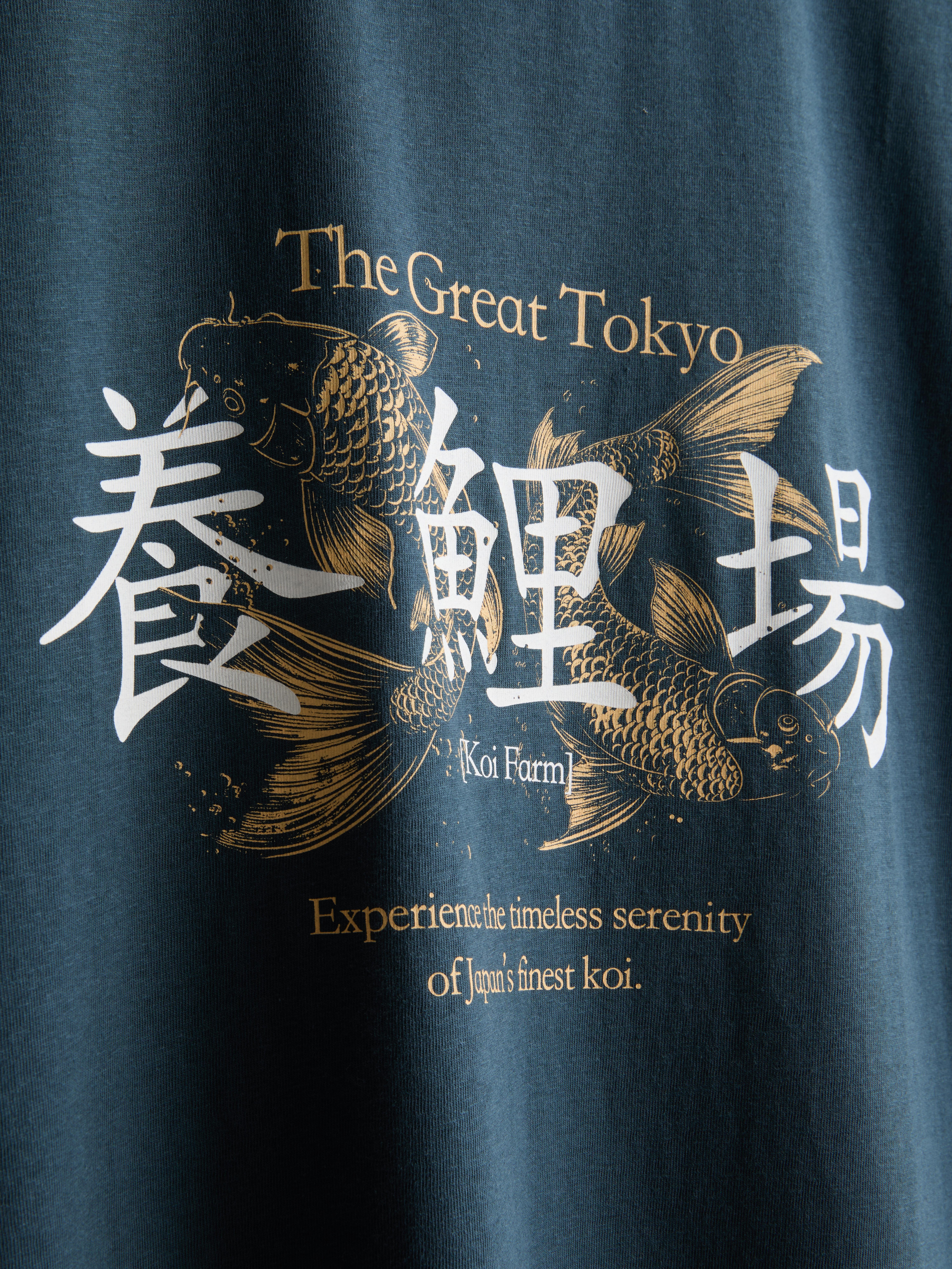 Pure Cotton Tokyo Koi Graphic T-Shirt