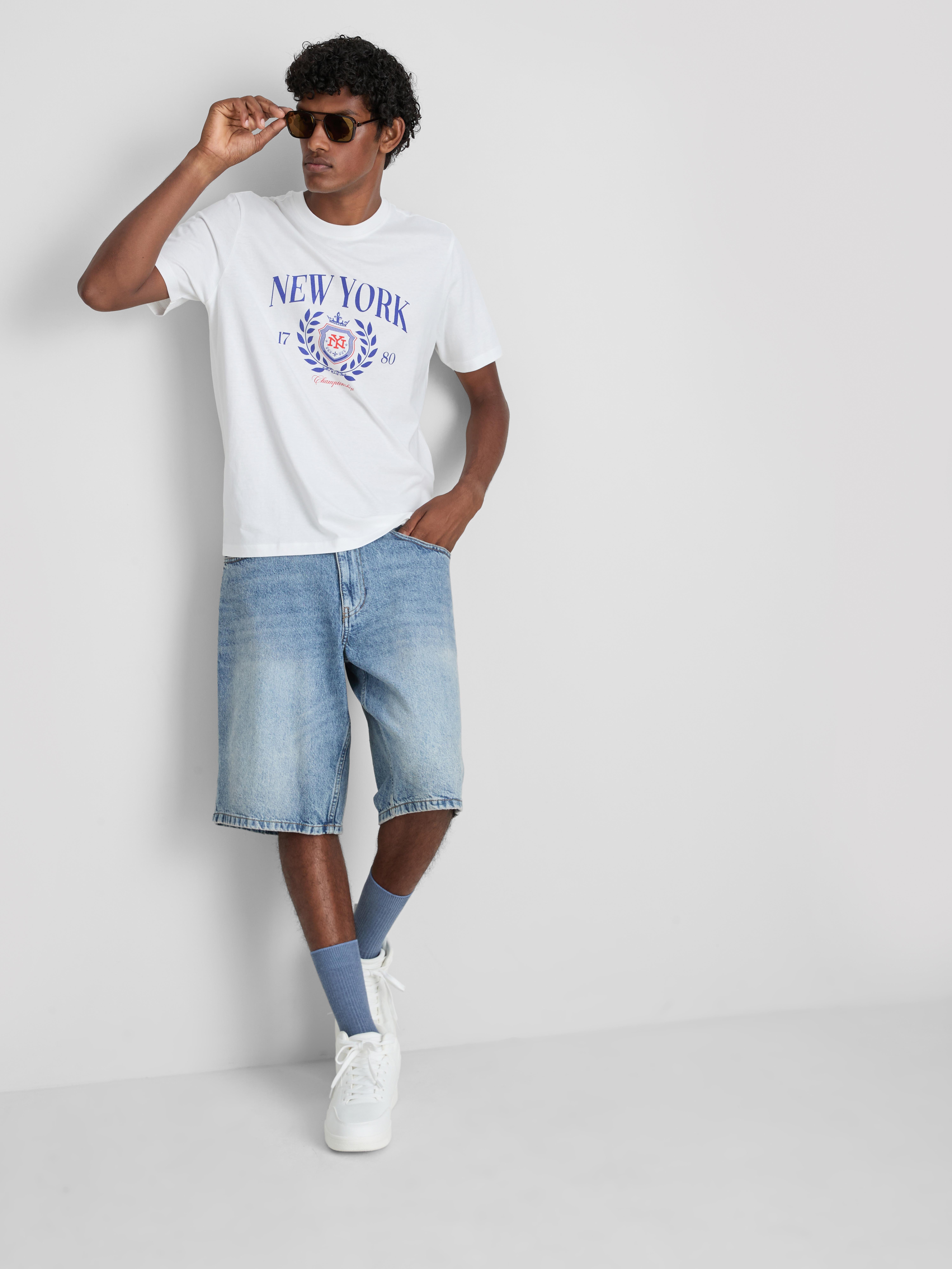 New York Crest Pure Cotton T-Shirt