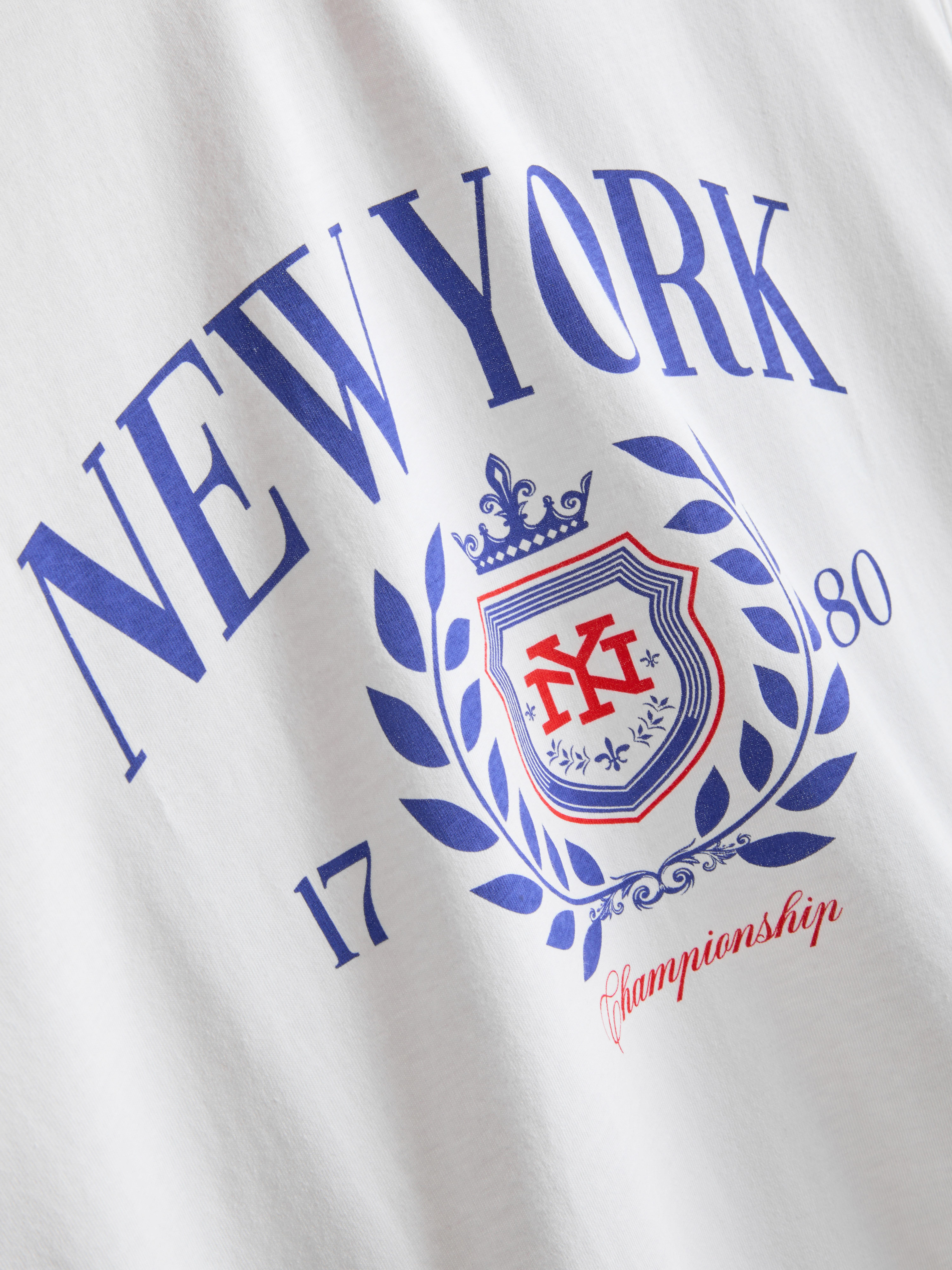 New York Crest Pure Cotton T-Shirt