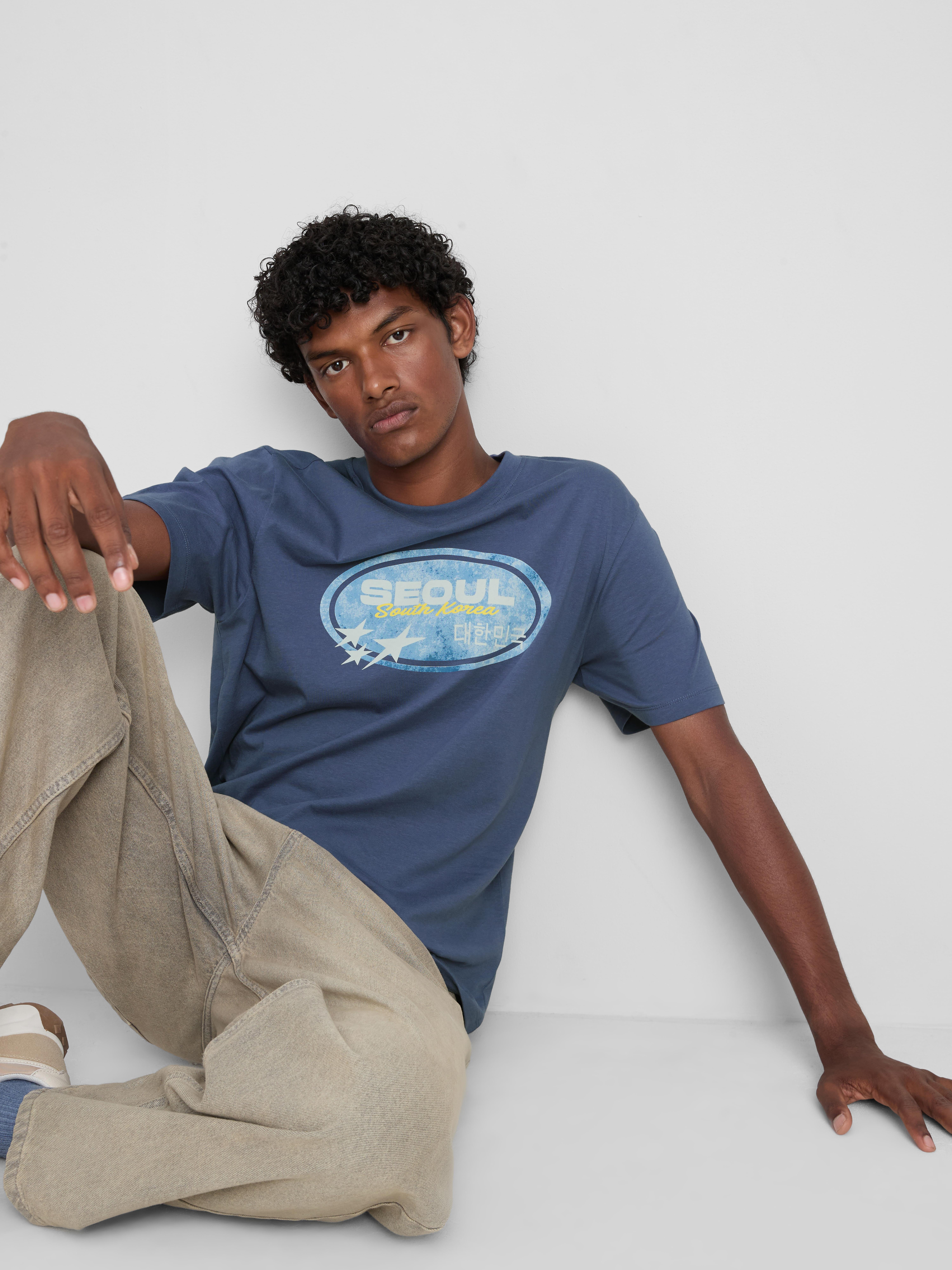 Seoul Pure Cotton Graphic T-Shirt