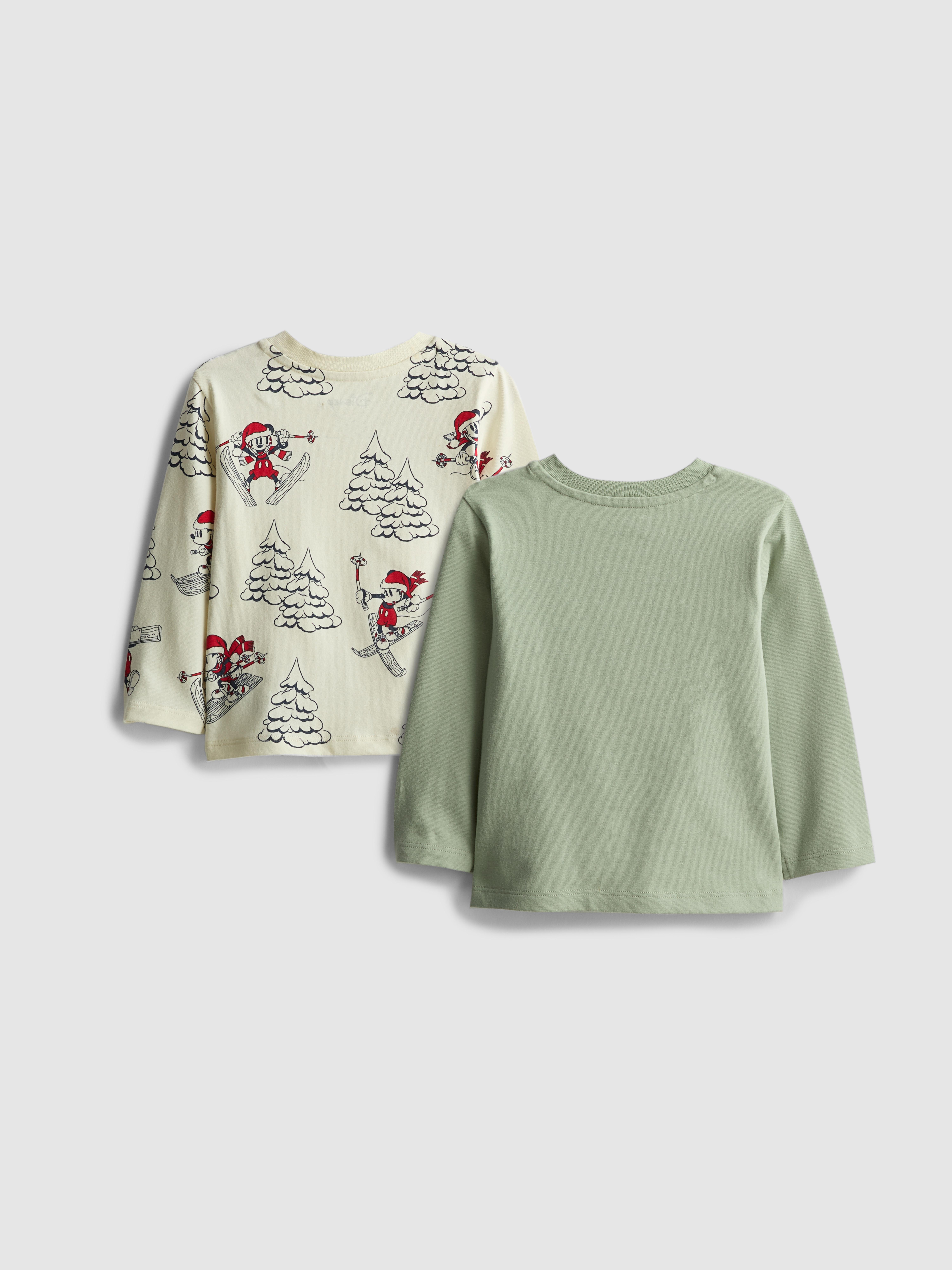 0-18mths | 2pk Disney’s Mickey Mouse Long Sleeve T-Shirts