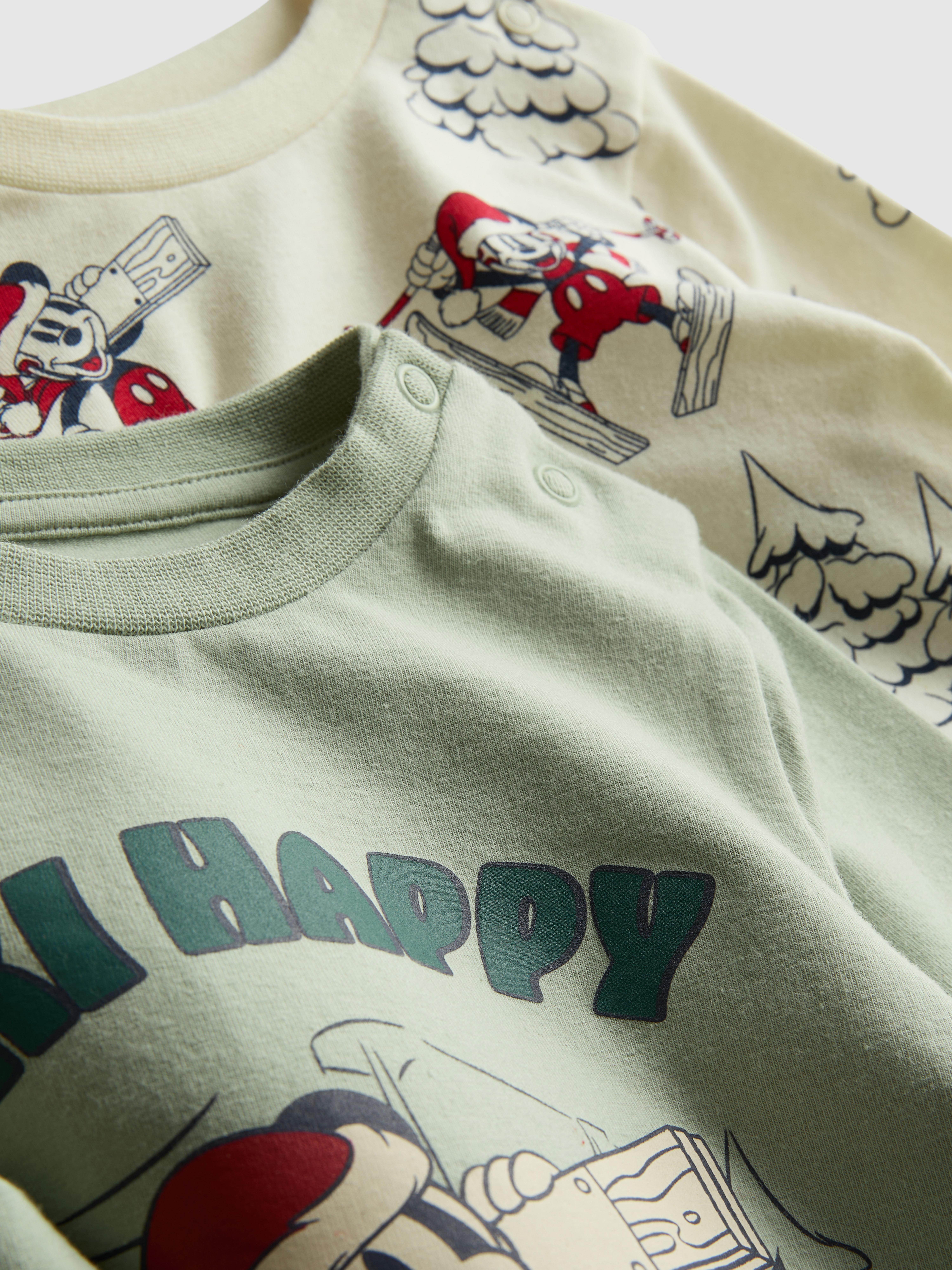 0-18mths | 2pk Disney’s Mickey Mouse Long Sleeve T-Shirts