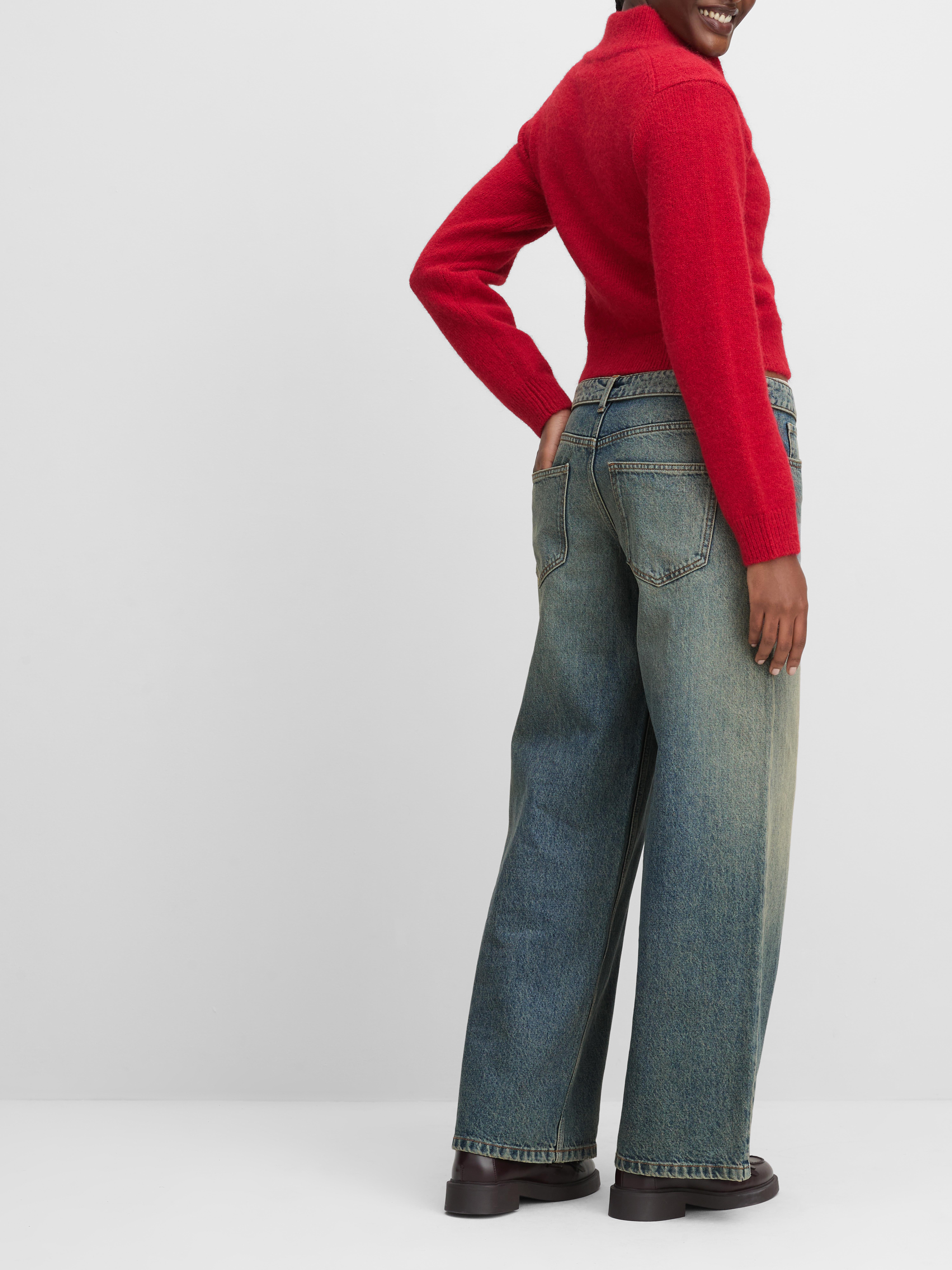 The Primark Scene | Fold Over Waistband Wide Leg Jeans