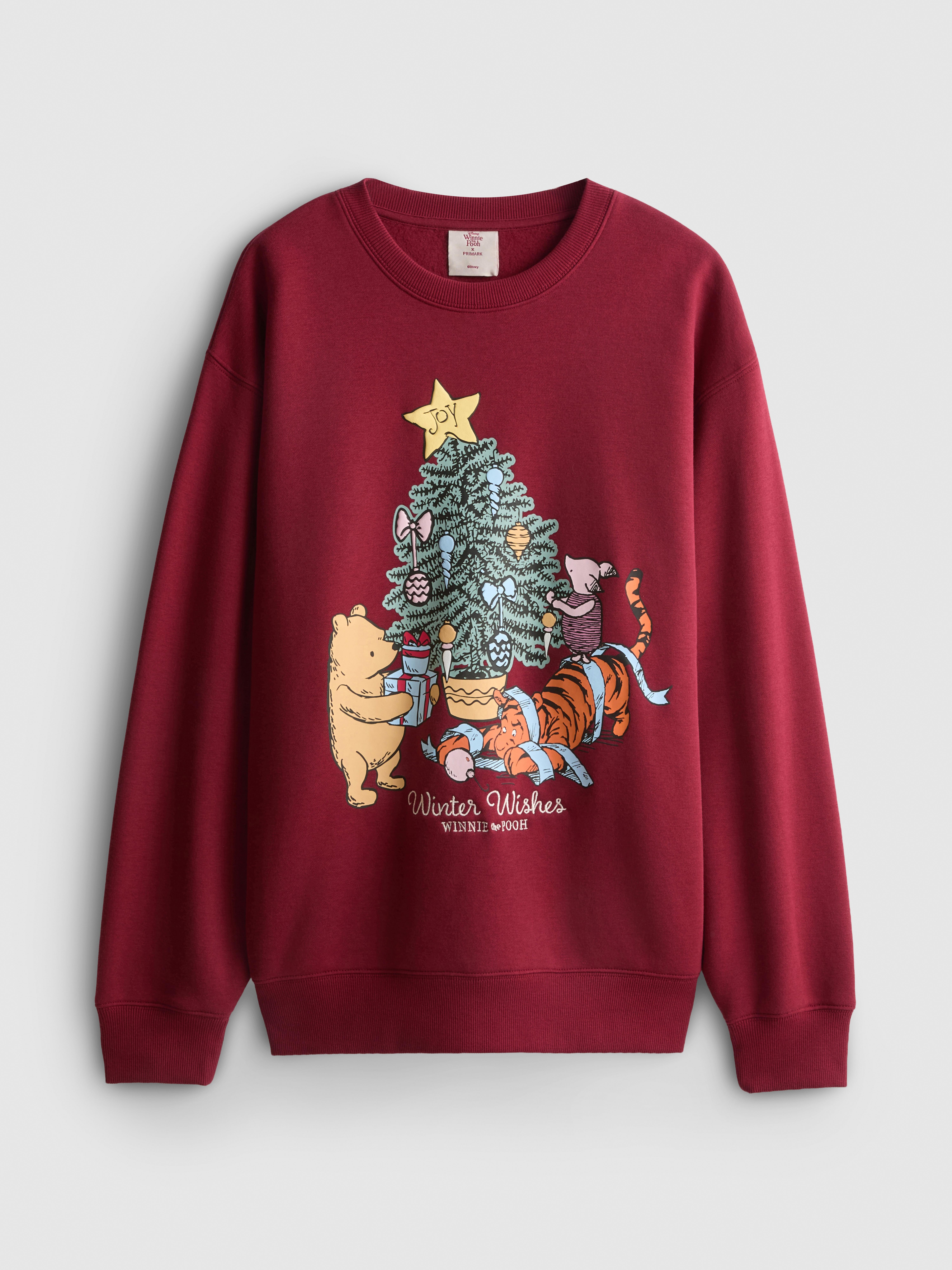 Disney's Winnie & Friends Cotton Rich Christmas Sweatshirt