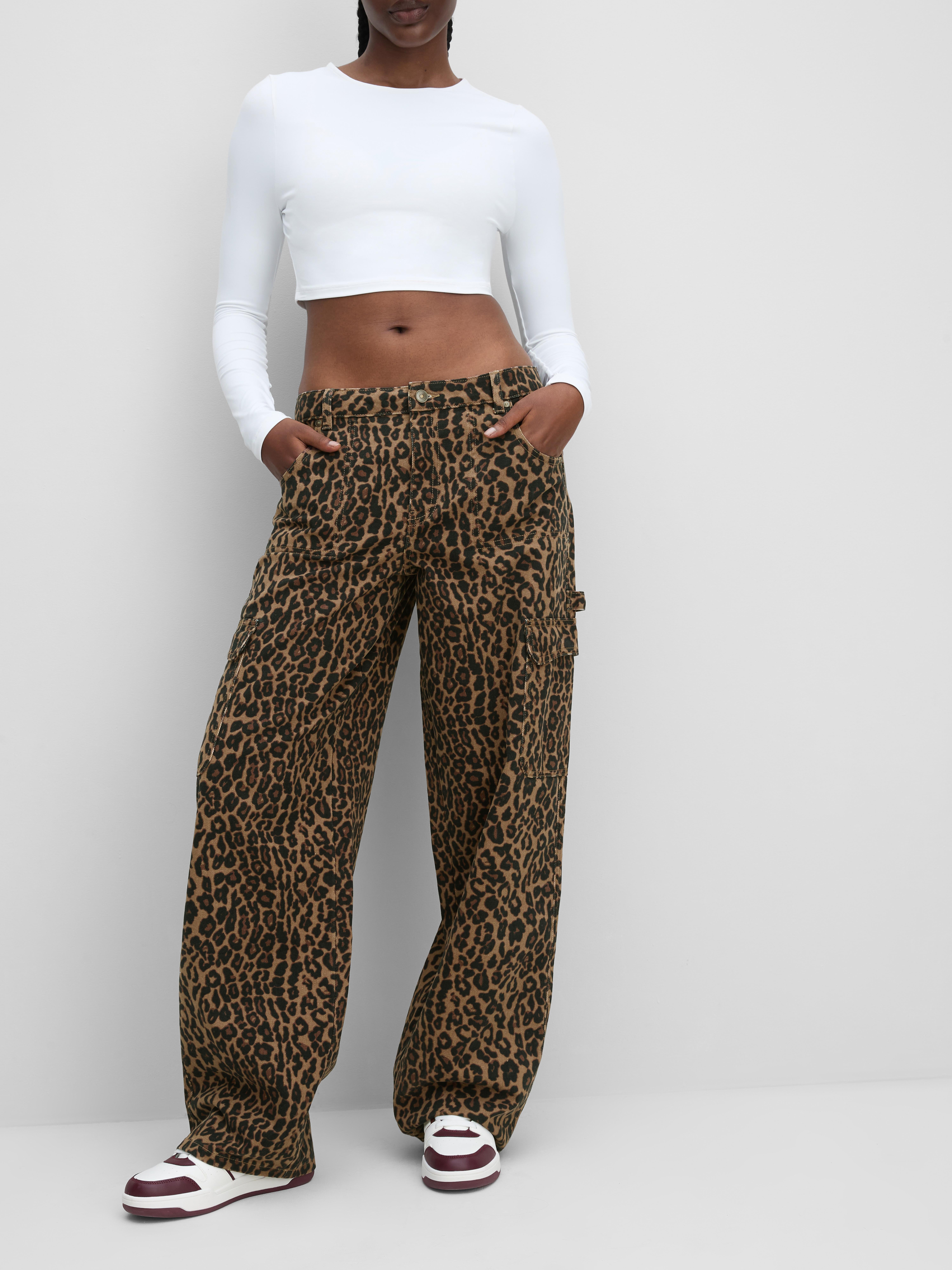 The Primark Scene | Jean large léopard denim - Marron - Femme | Primark